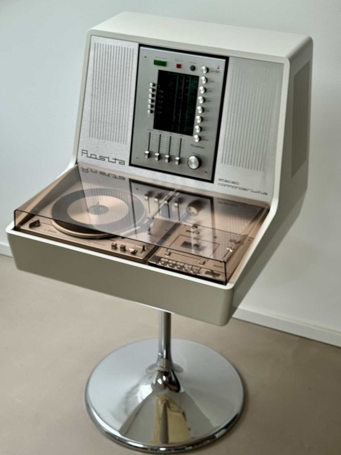 VTG White Rosita Commander Luxus Philips Record Player Radio Hifi System 70s 80s VTG White Rosita Commander Luxus Philips Record Player Radio Hifi System 70s 80s