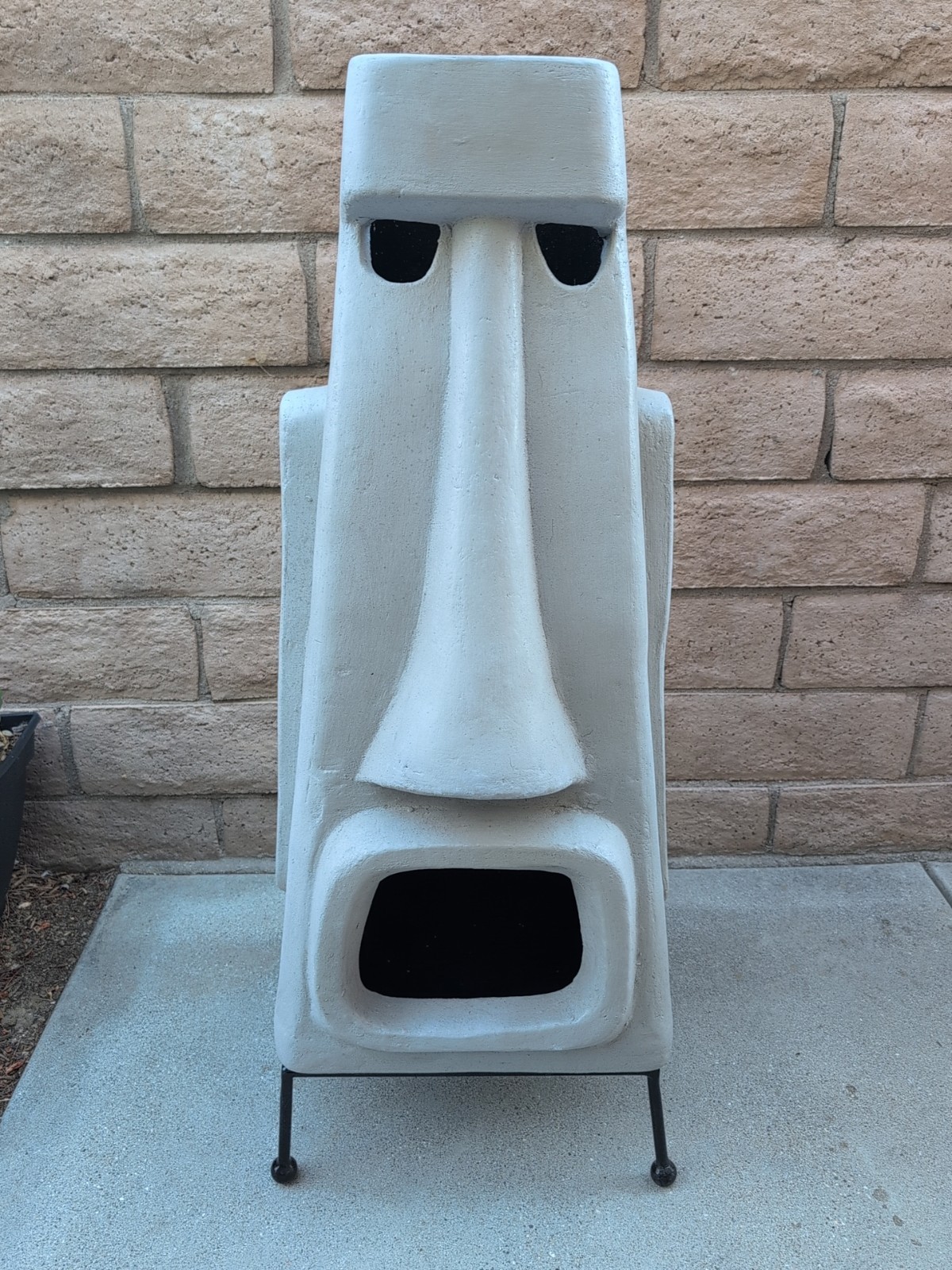 Shag X Tiki Farm Moai Moaha Chiminea #41 Reef Gray with COA Print New Never Used Shag X Tiki Farm Moai Moaha Chiminea #41 Reef Gray with COA Print New Never Used