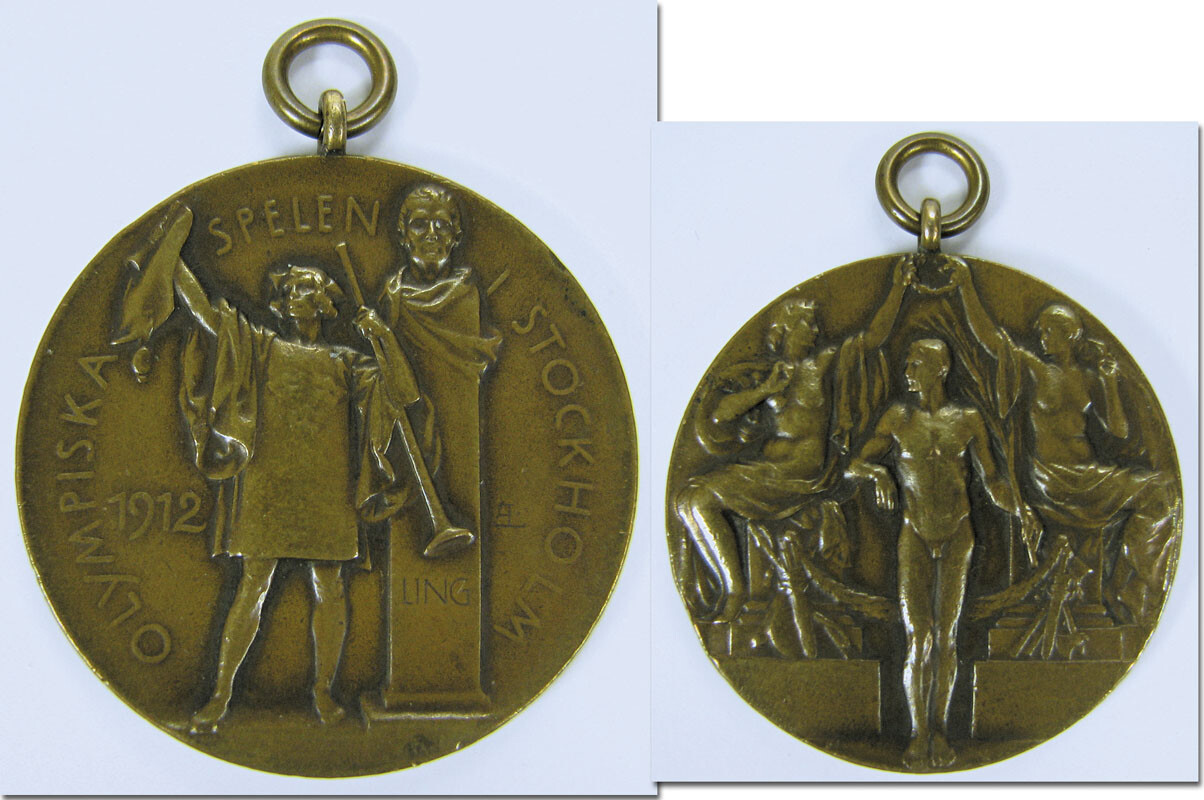 Bronze medal original bronze medal Olympic Games Stockholm 1912 Olympic Games