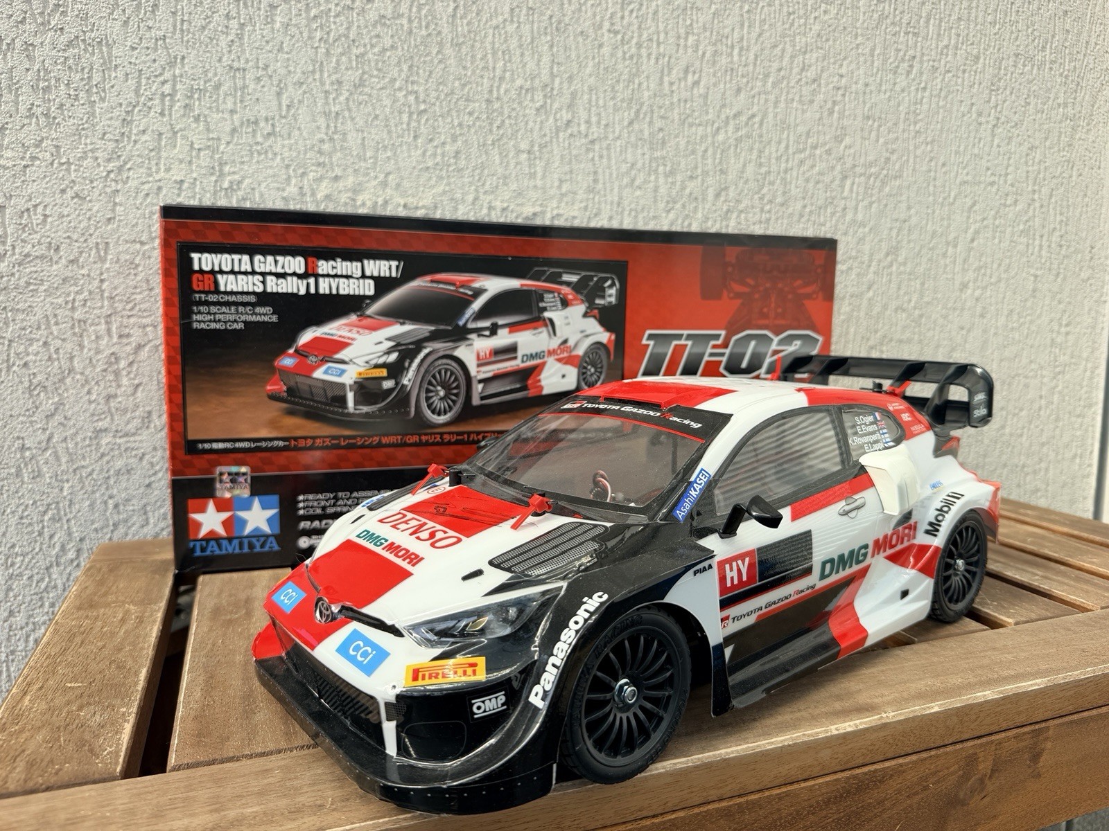Tamiya 1/10 GR Yaris Rally1 TT-02 - Signed Kankkunen Katsuta Pajari Tamiya 1/10 GR Yaris Rally1 TT-02 - Signed Kankkunen Katsuta Pajari