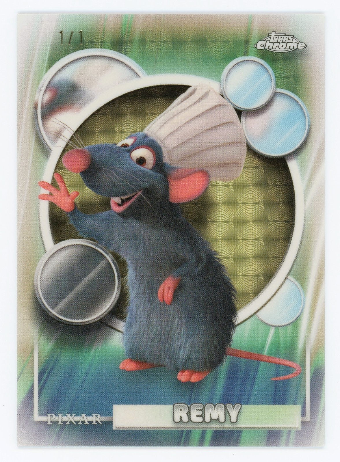 Disney Topps Chrome 2026 Remy Superfractor 1/1 #47 Ratatouille