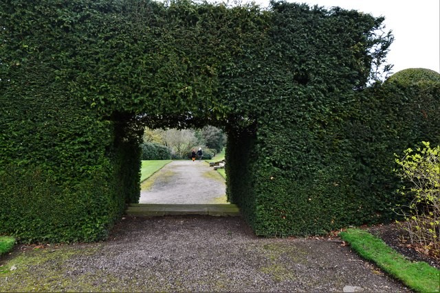 Photo A2 Weston Park: Access to the park through an exceedingly thick he c2018 Photo A2 Weston Park: Access to the park through an exceedingly thick he c2018