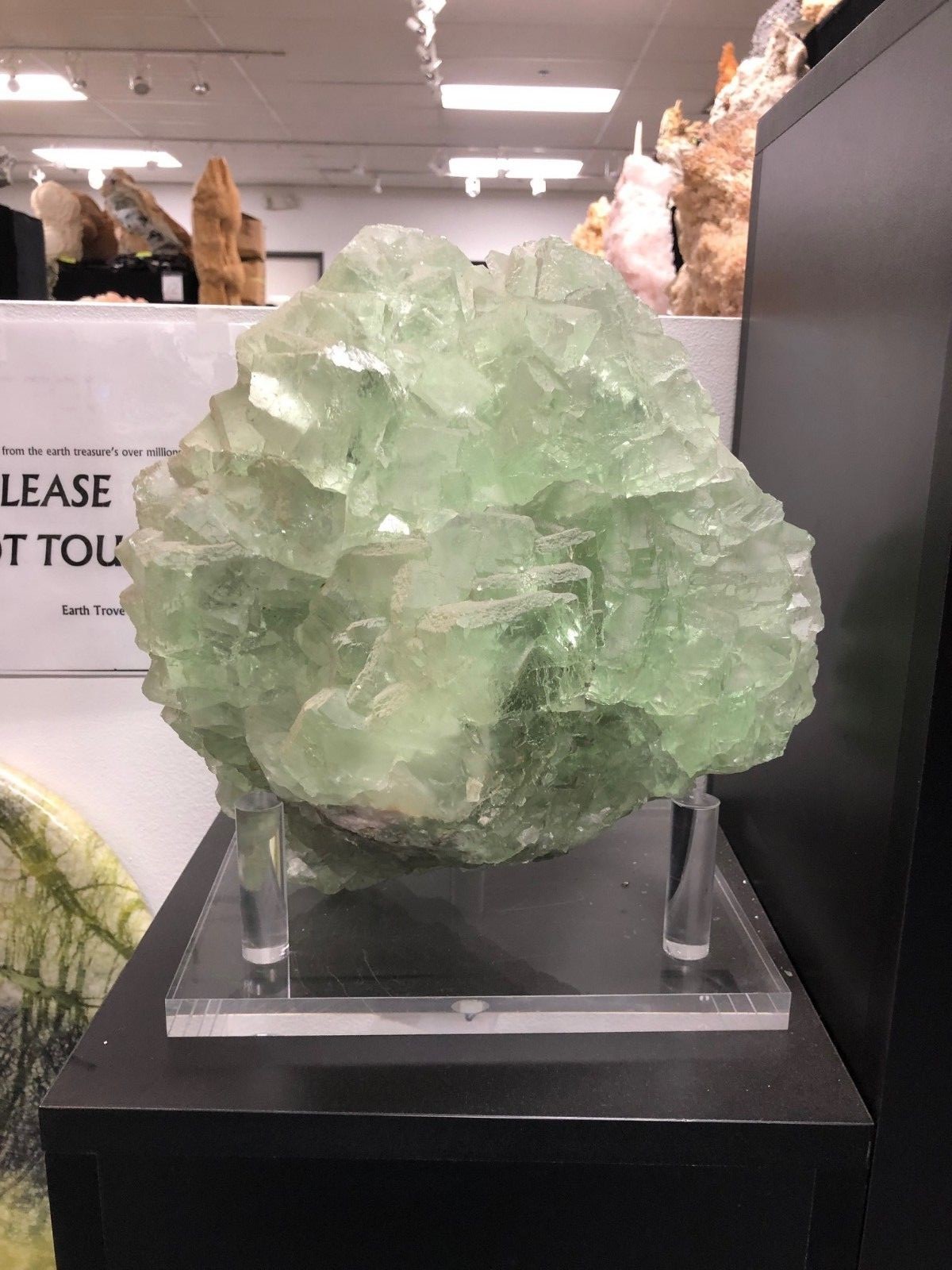Natural Green Stalagmite