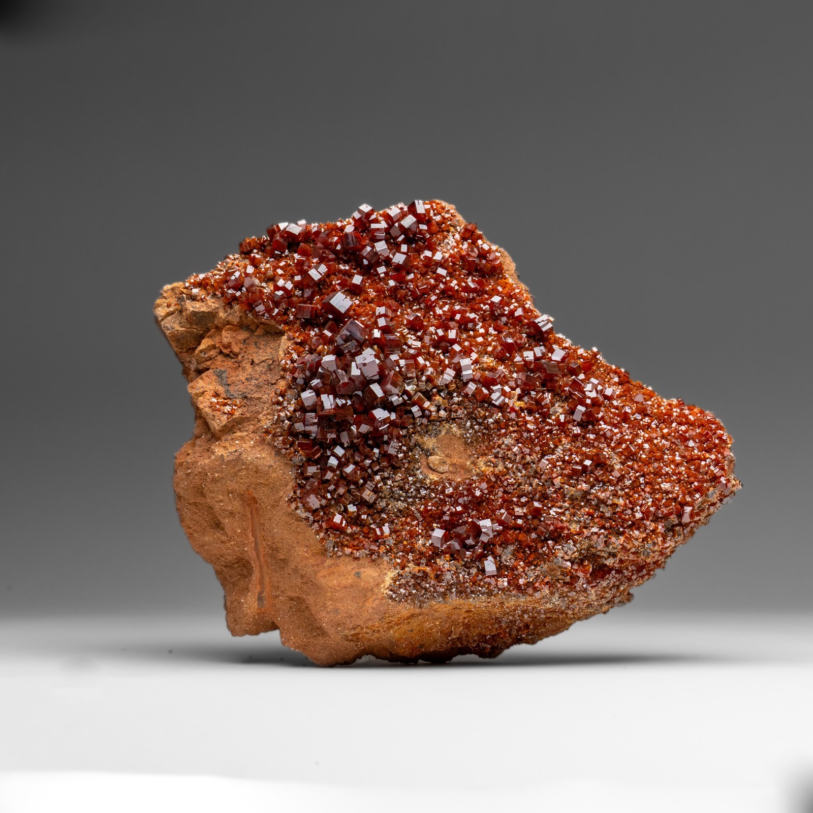 Vanadinite Crystal Cluster on Matrix from Morocco (7.5 lbs)