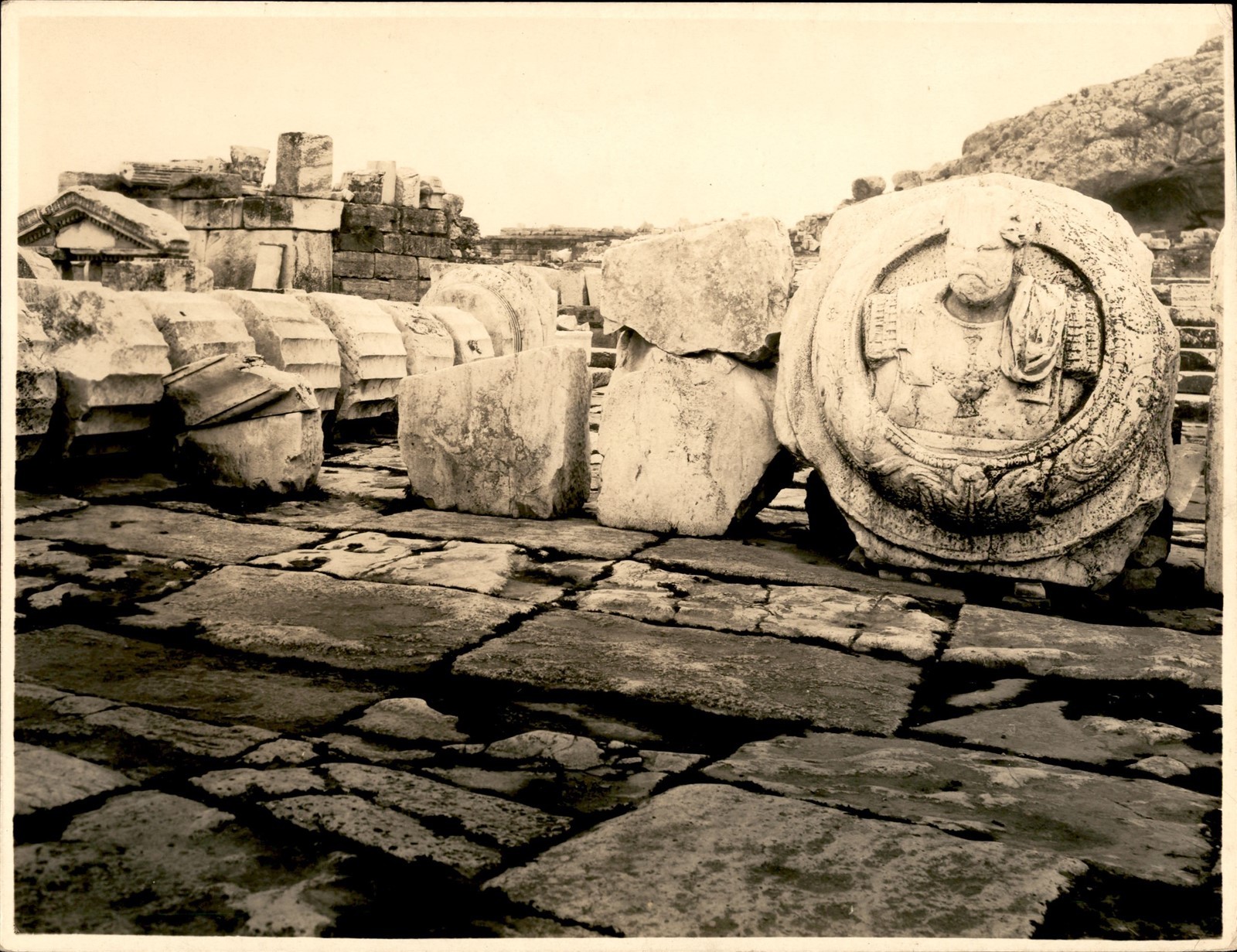 GA315 Approx 1920s Orig Photo PROPYLAE OF TEMPLE OF ELEUSIS NEAR ATHENS GREECE GA315 Approx 1920s Orig Photo PROPYLAE OF TEMPLE OF ELEUSIS NEAR ATHENS GREECE
