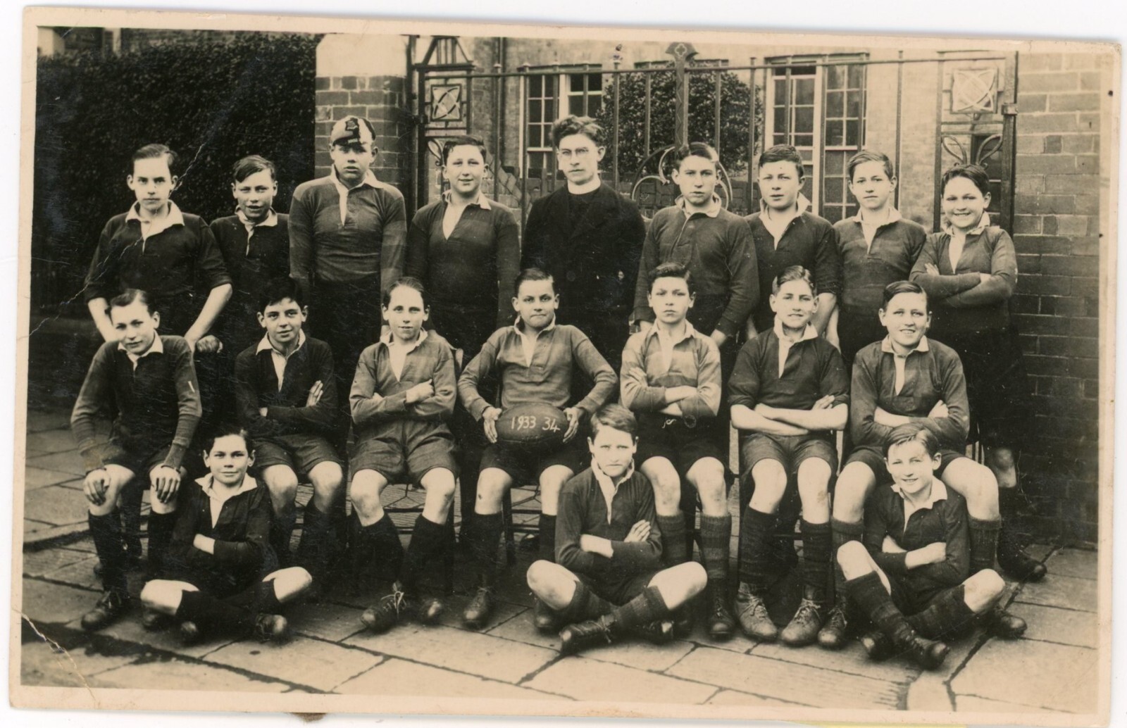 St. Illtyd College (1935-36) Rugby Team Vintage Original Photograph