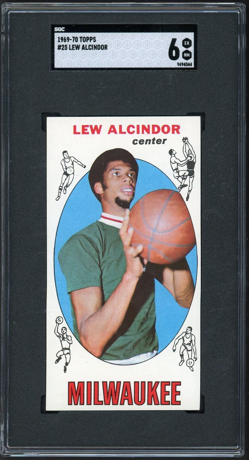1969-70 TOPPS LEW ALCINDOR SGC 6 1969-70 TOPPS LEW ALCINDOR SGC 6
