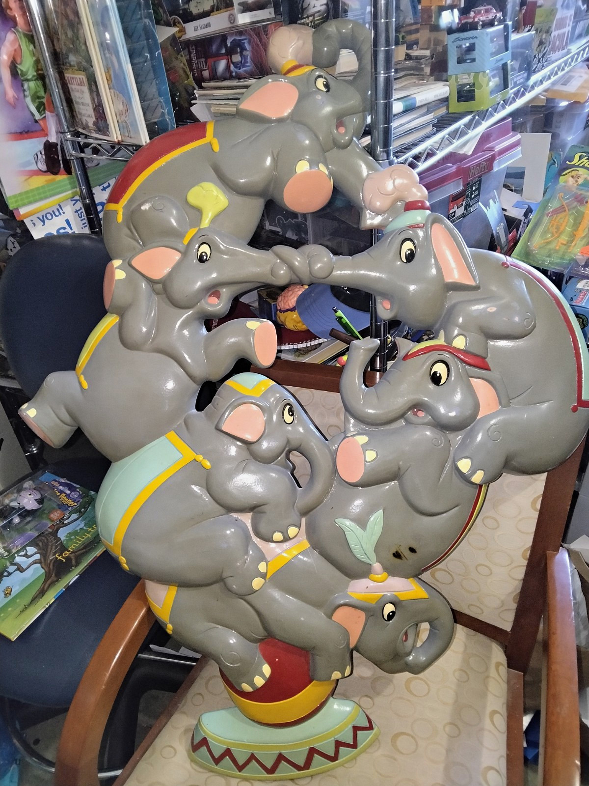 Disney Dumbo Elephant Circus Pyramid Figurine Statue 11 Disney Dumbo Elephant Circus Pyramid Figurine Statue 11
