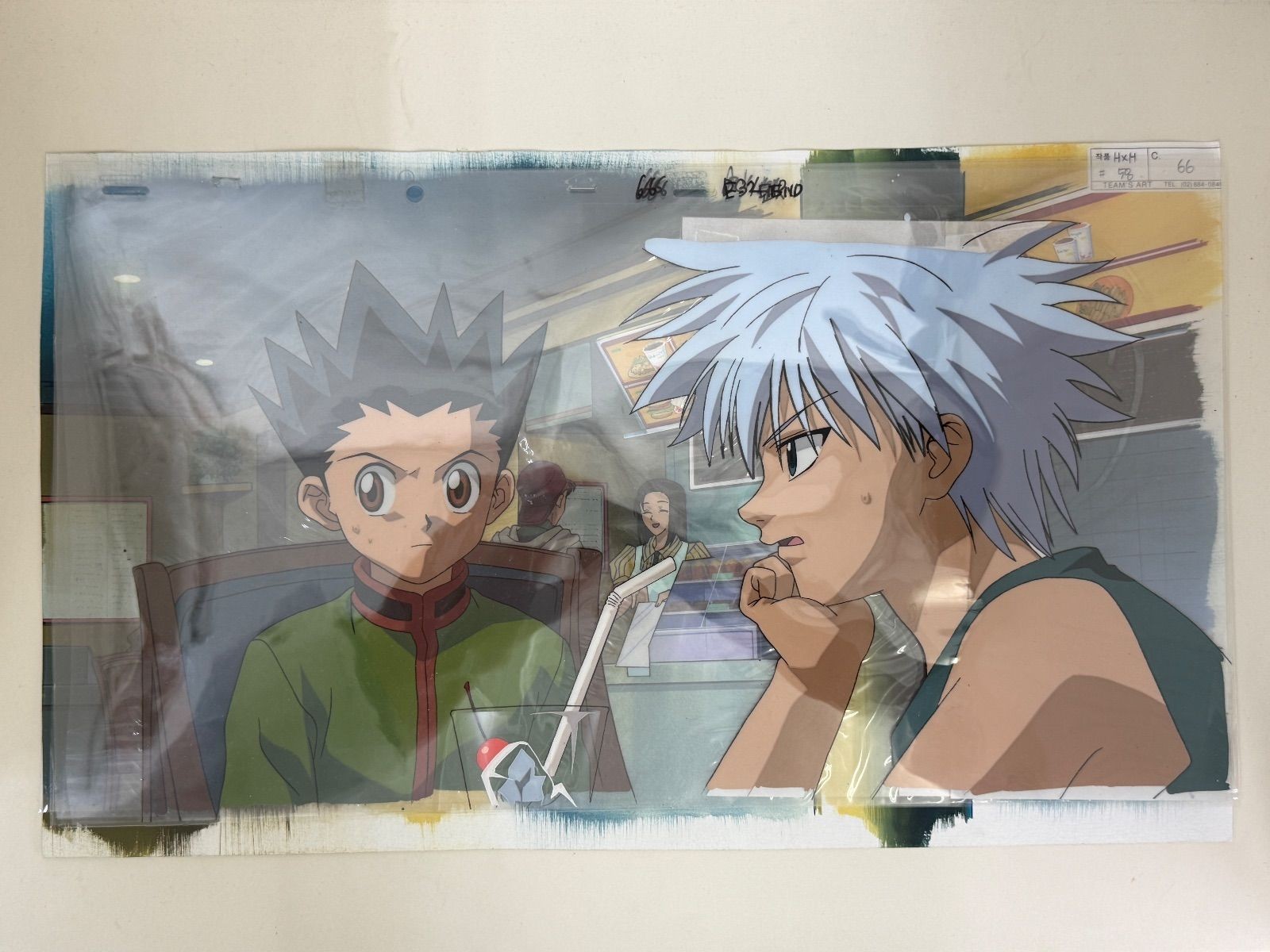 Hunter x Hunter Gon Killua Original Animation Cel End Cell A3 Large Rare Hunter x Hunter Gon Killua Original Animation Cel End Cell A3 Large Rare