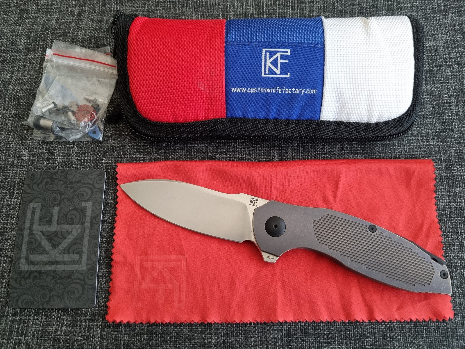 Custom Knife Factory CKF Baugi Malyshev Design Folding Knife Rare Limited