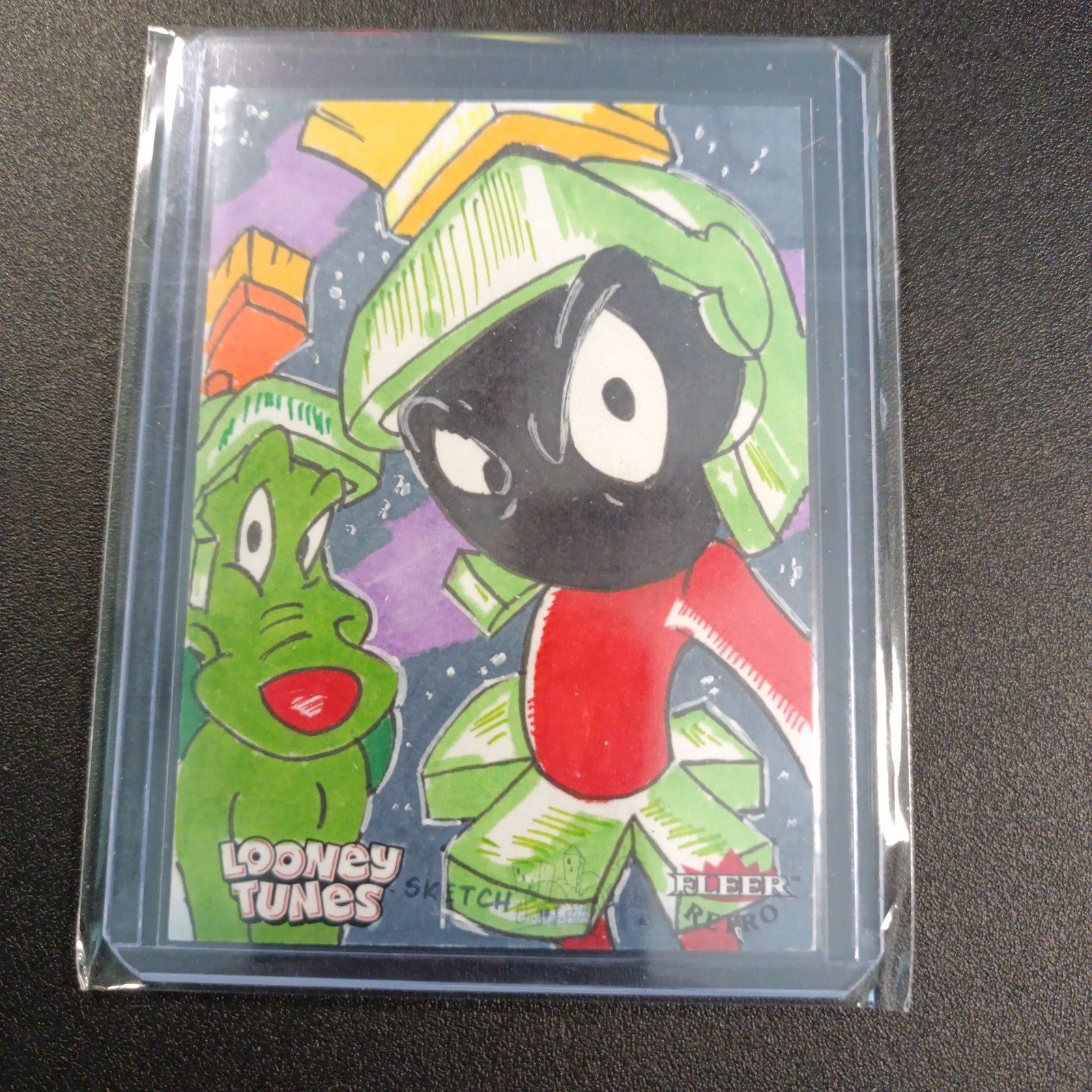 Looney Tunes # 1/1 Artist Sketch Marvin The Martian Fleer UD 2024 Case Hit Looney Tunes # 1/1 Artist Sketch Marvin The Martian Fleer UD 2024 Case Hit