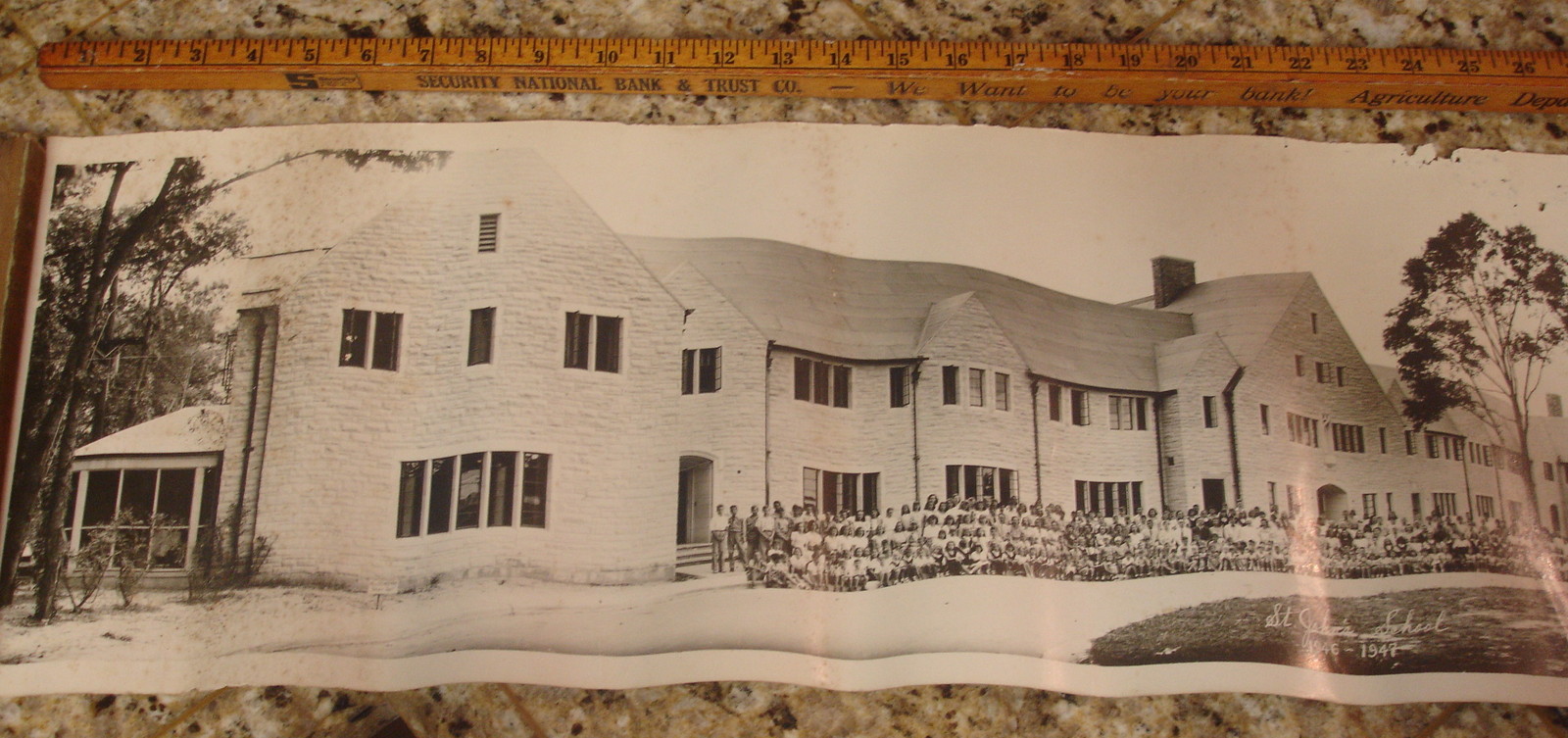 ESTATE VINTAGE 1ST PANOR 1946 47 PHOTO ST JOHN'S SCHOOL RIVER OAKS HOUSTON TEXAS ESTATE VINTAGE 1ST PANOR 1946 47 PHOTO ST JOHN'S SCHOOL RIVER OAKS HOUSTON TEXAS