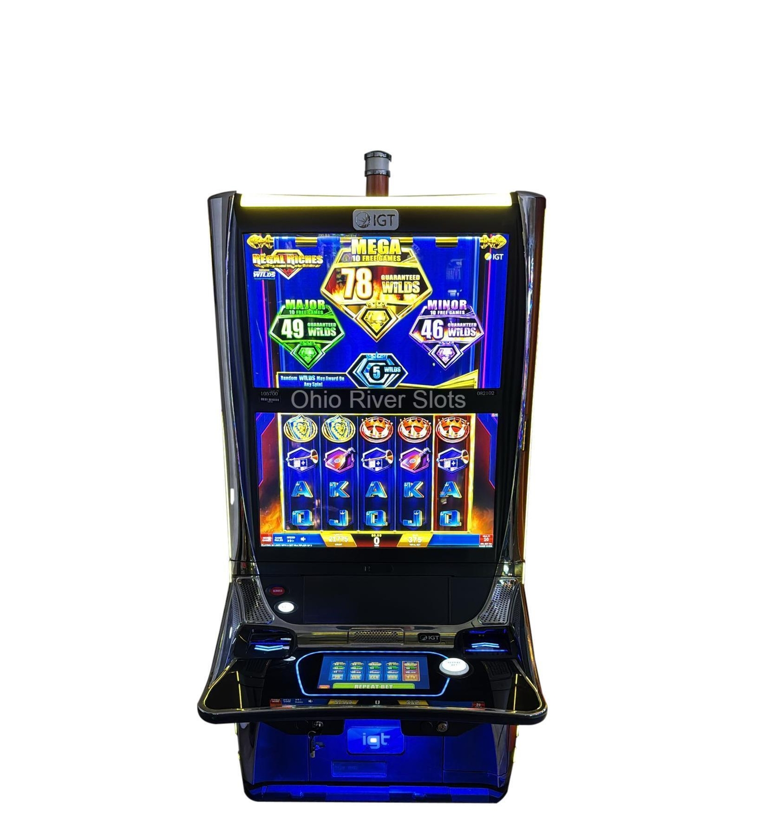 IGT CrystalCore SLOT MACHINE Regal Riches (Handpay, COINLESS) IGT CrystalCore SLOT MACHINE Regal Riches (Handpay, COINLESS)