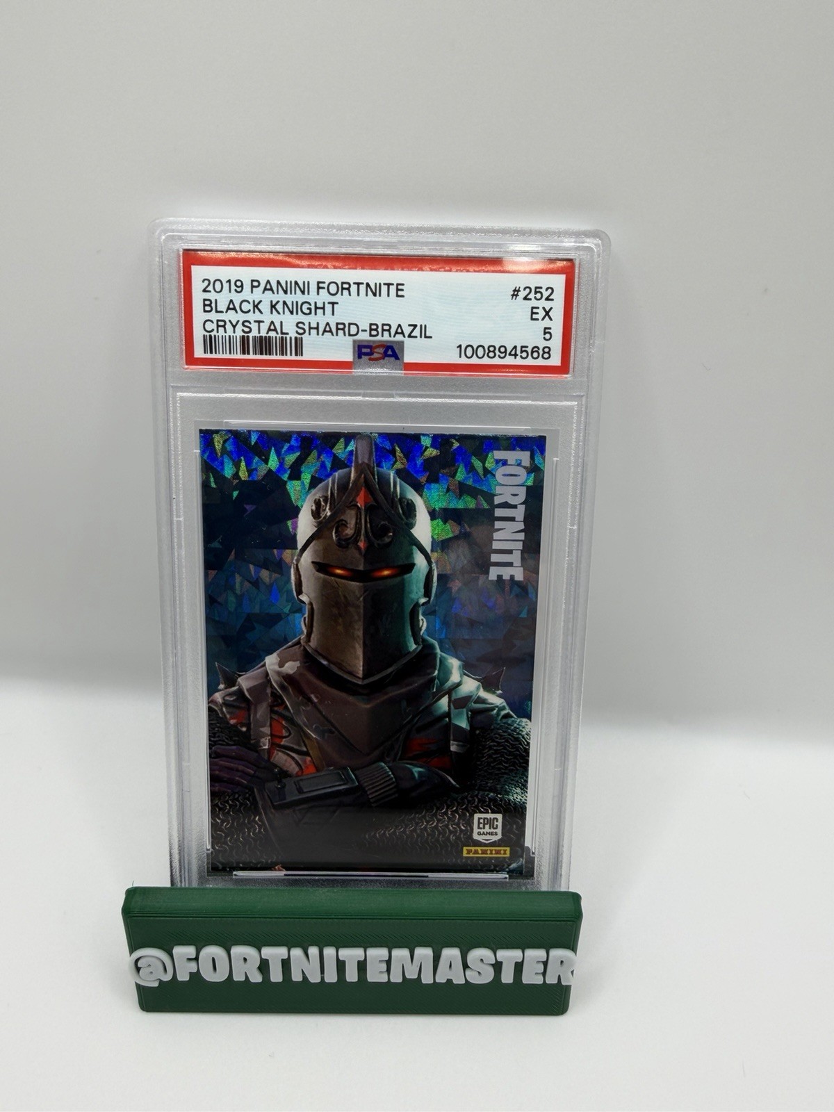 Panini Fortnite Series 1 - Black Knight Crystal Shard - PSA 5 🇧🇷 Brazil