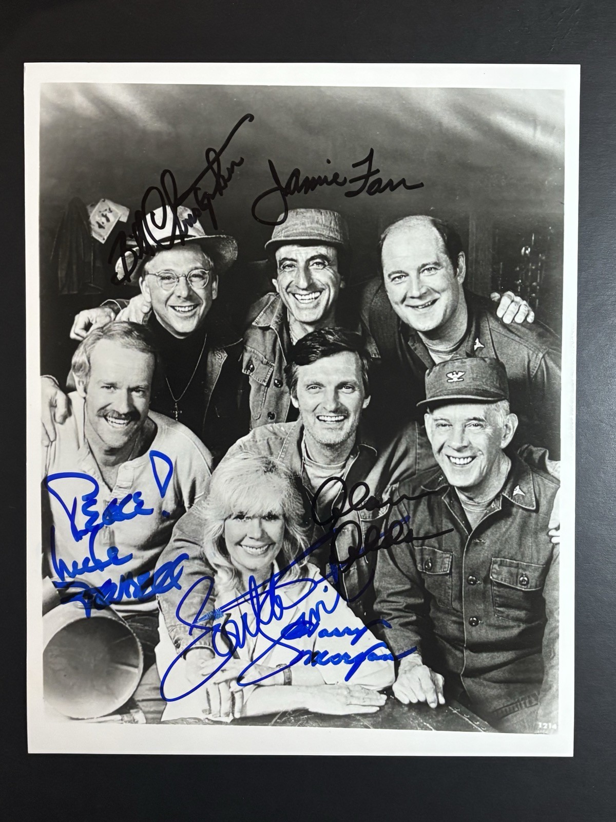 M*A*S*H Mash Cast Signed 8x10 Photo 6x Autograph Alda Swit & MORE JSA 