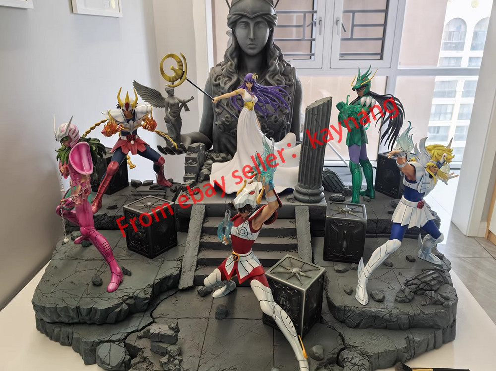 Tsume Saint Seiya 1/4 Scale Saori Kido And Bronze Five Small GK Model Statue Tsume Saint Seiya 1/4 Scale Saori Kido And Bronze Five Small GK Model Statue