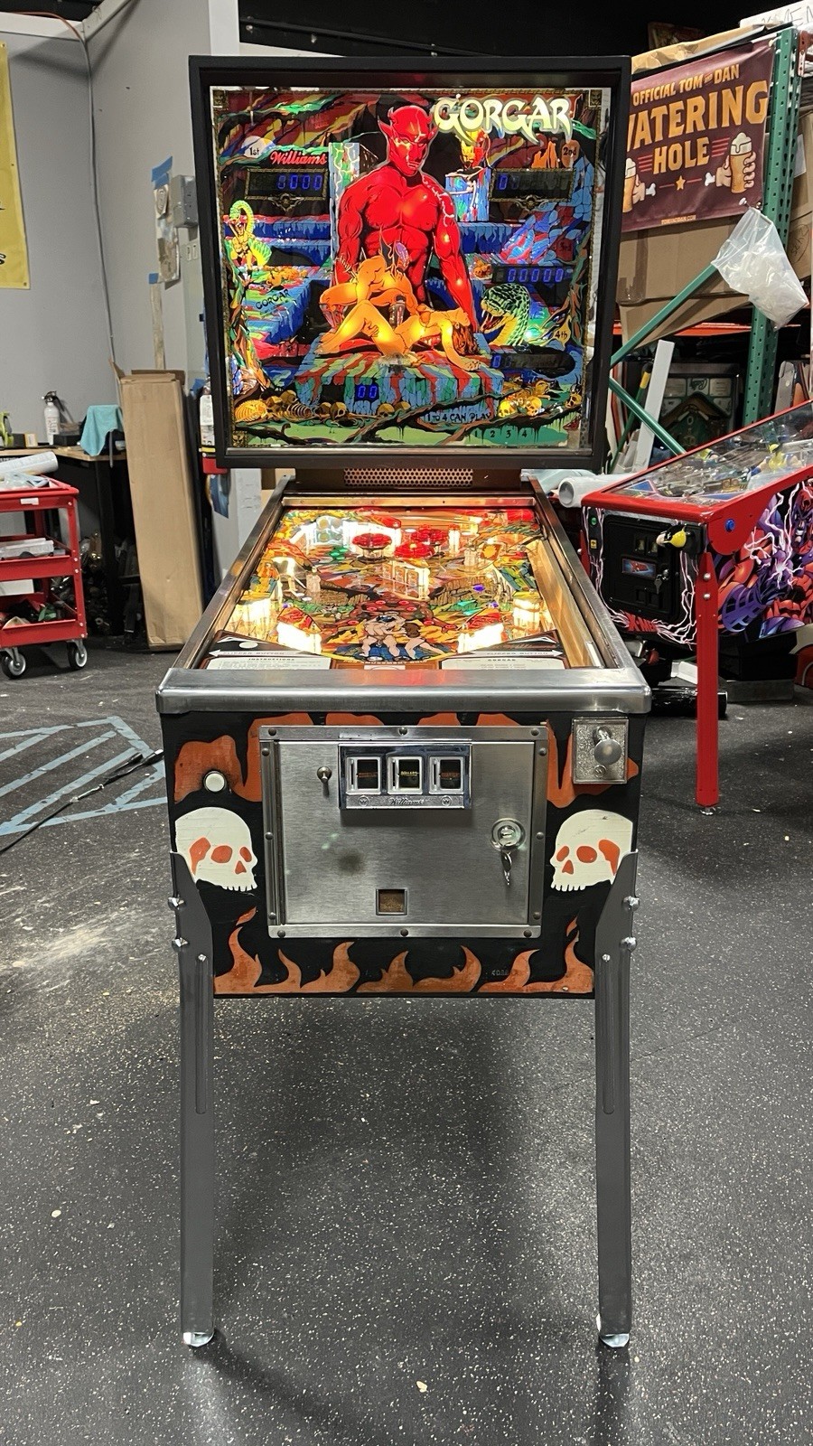 1979 GORGAR PINBALL MACHINE FULLY REFURBISHED FIRST TALKING PIN NICE EXAMPLE 1979 GORGAR PINBALL MACHINE FULLY REFURBISHED FIRST TALKING PIN NICE EXAMPLE