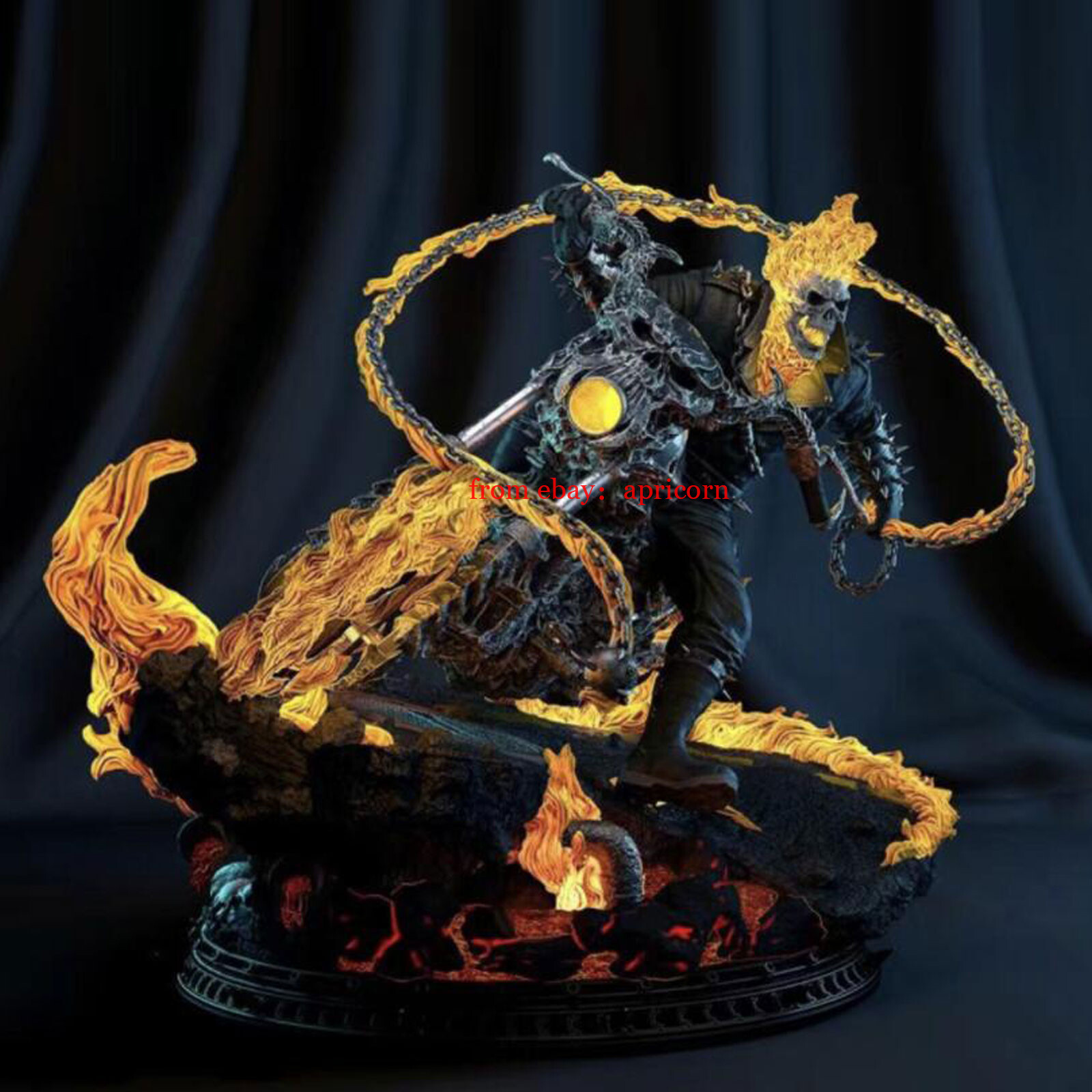 MAC Studio Ghost Rider Nicolas Cage Resin Statue Painted Collectible Limited MAC Studio Ghost Rider Nicolas Cage Resin Statue Painted Collectible Limited