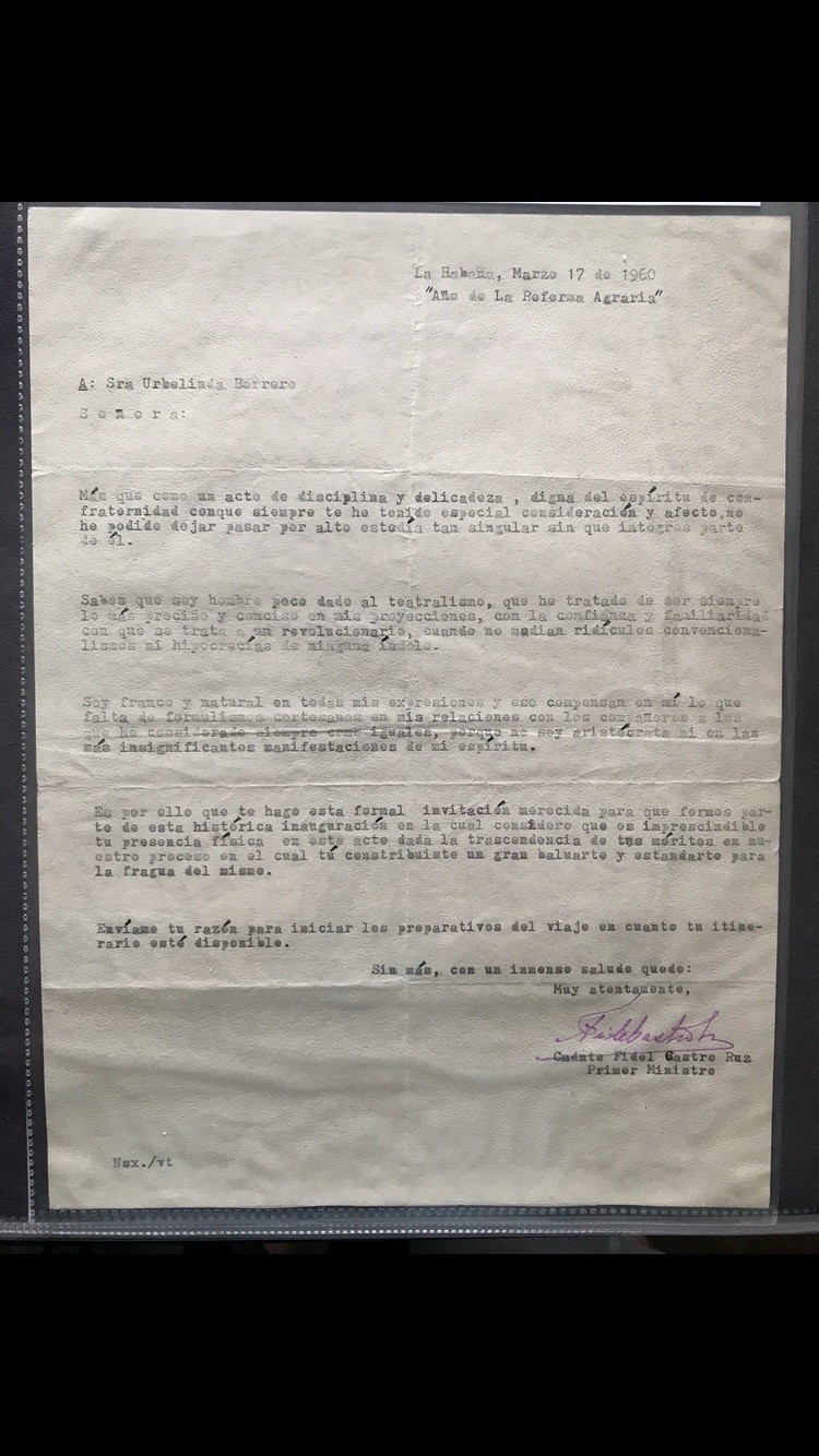 Fidel Castro Letter Signed Super RARE Fidel Castro Letter Signed Super RARE