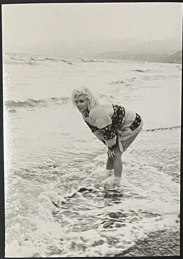 1962 Marilyn Monroe Original photograph by George Barris Triple Stamped Beach 1962 Marilyn Monroe Original photograph by George Barris Triple Stamped Beach