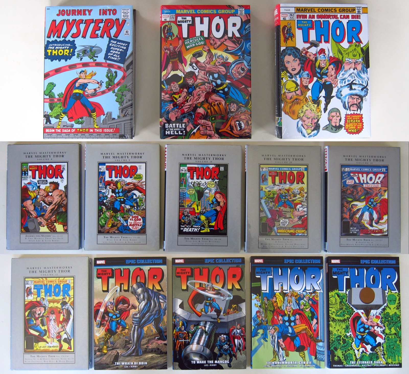 The Mighty Thor Omnibus, Epic, Masterworks lot (collects all issues #83-336) The Mighty Thor Omnibus, Epic, Masterworks lot (collects all issues #83-336)