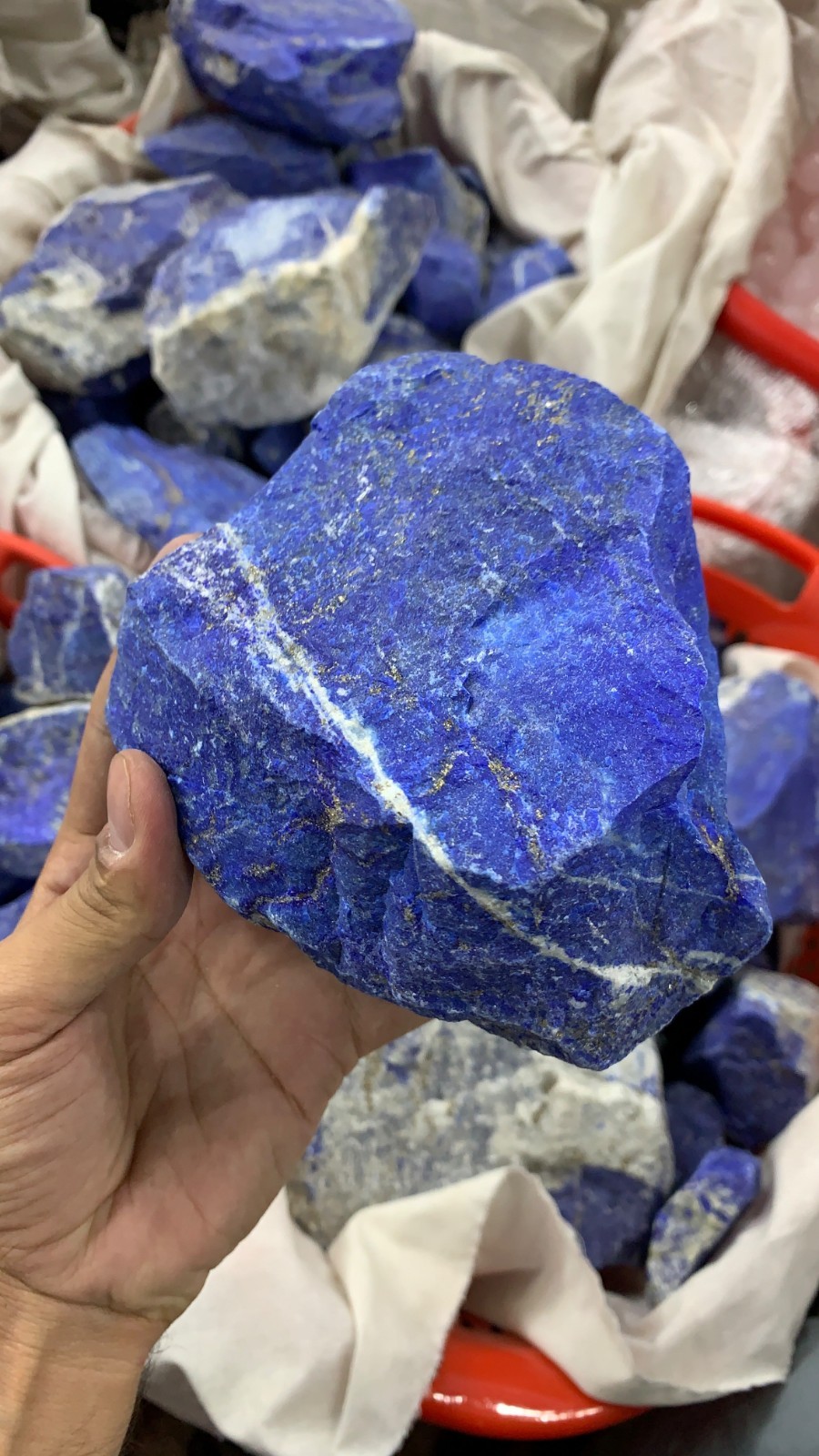 50KG High Quality Lapis Lazuli Rough Mineral Specimen Wholesale Lot