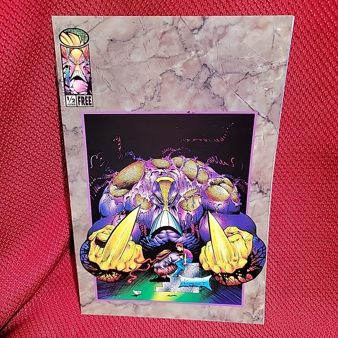 MAXX #1/2 ERROR No Logo Foil Image Comic VTG 1993 wizard incentive promo Kieth MAXX #1/2 ERROR No Logo Foil Image Comic VTG 1993 wizard incentive promo Kieth