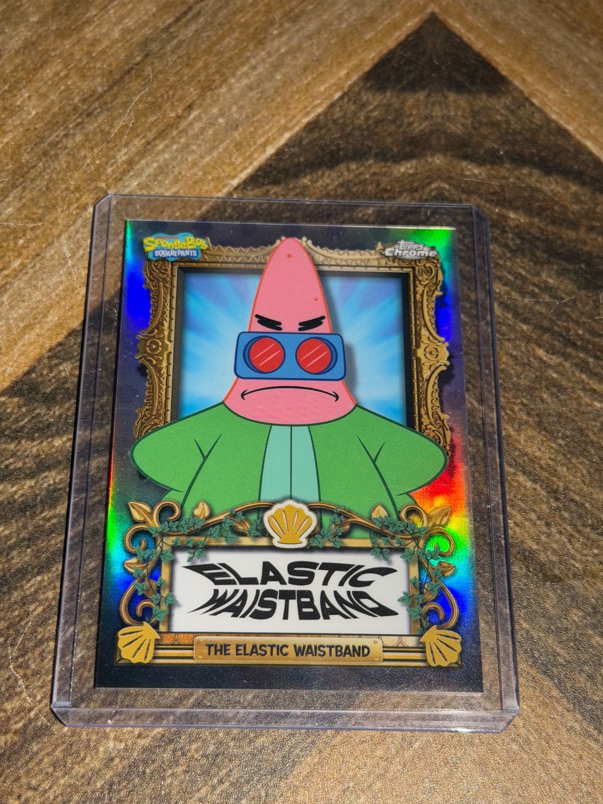 2025 Topps Chrome SpongeBob Patrick Star Elastic Waistband VIP-12 Refractor 2025 Topps Chrome SpongeBob Patrick Star Elastic Waistband VIP-12 Refractor