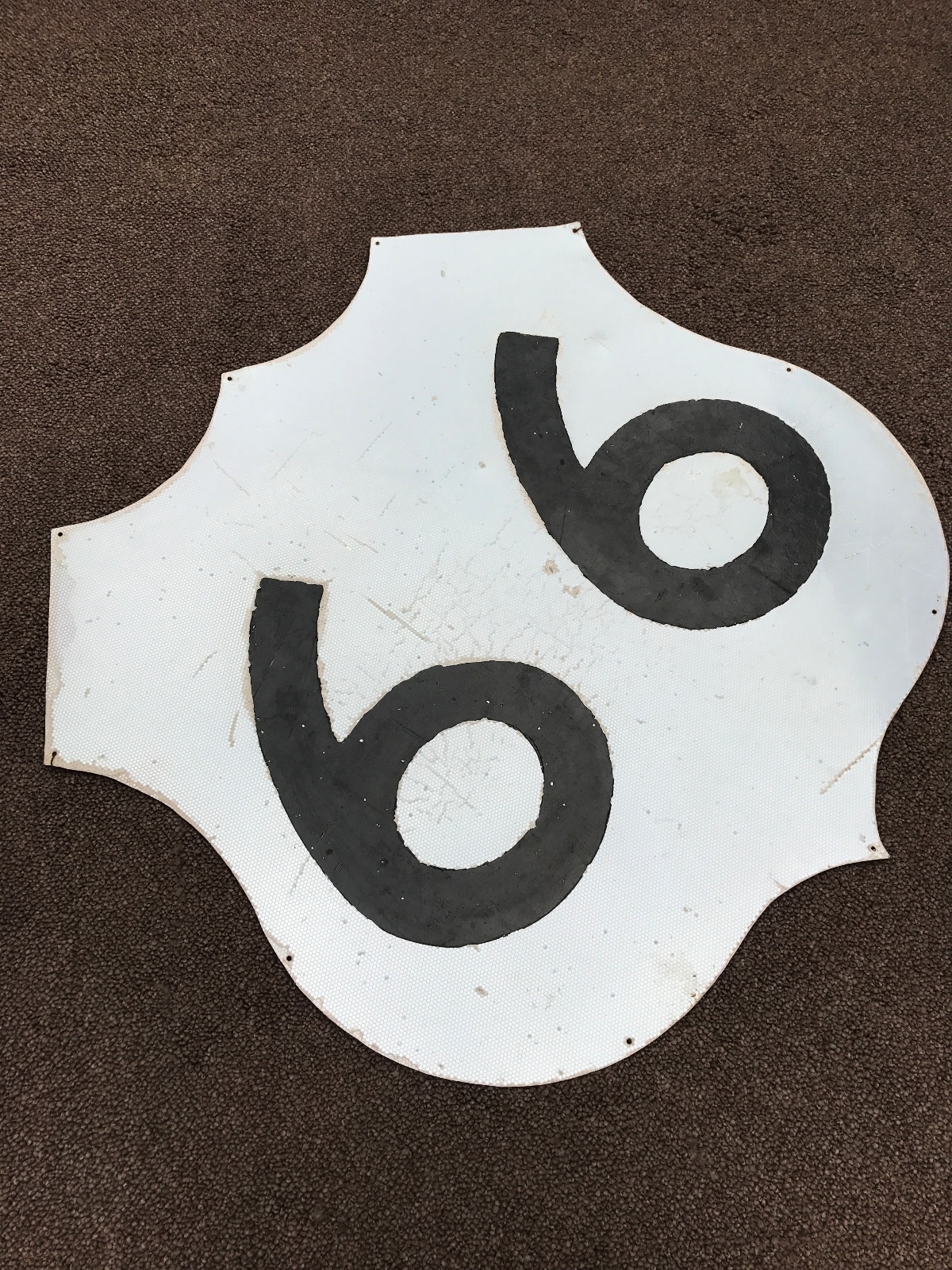 Rare ORIGINAL ROUTE 66 SIGN / 36 Rare ORIGINAL ROUTE 66 SIGN / 36