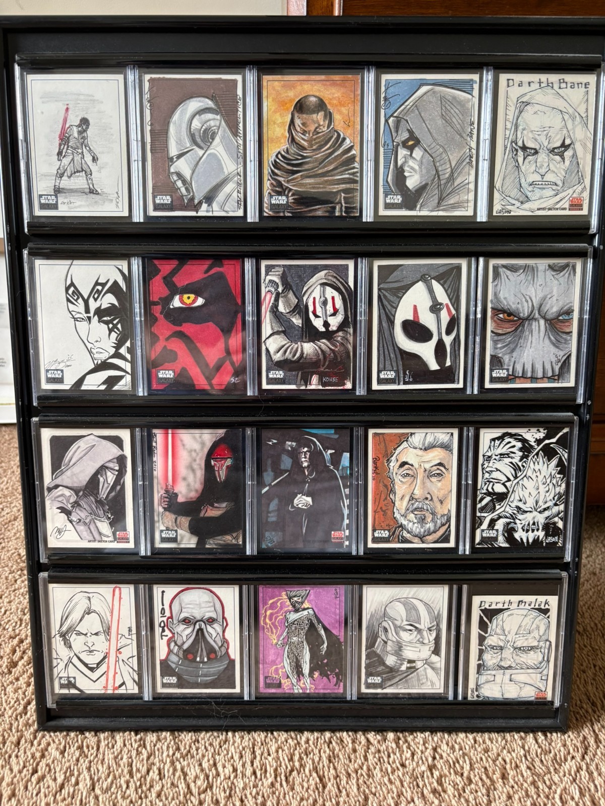 Massive Topps Star Wars Sketch Lot - Over 200 1-of-1 sketches (Sith, Imps, BHs)