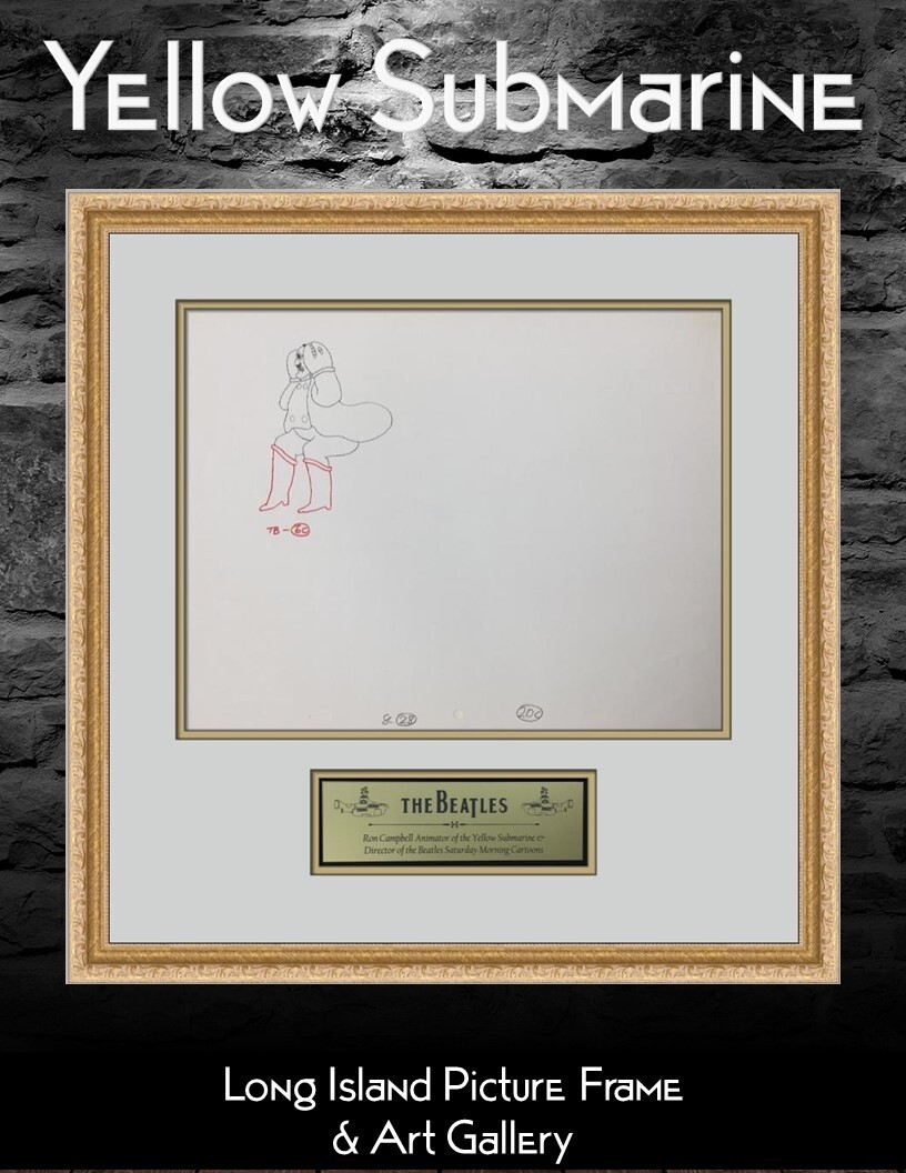 Original 1968 Beatles Jack The Nippers 20C Original Animation Drawing Framed