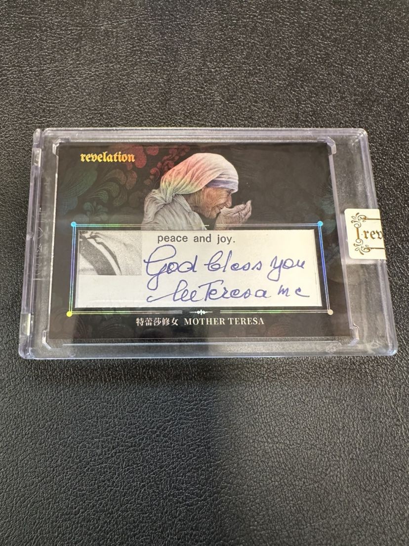 Mother Teresa Auto Inscription 2025 Eternal 1/1 History Relic autograph A349 Mother Teresa Auto Inscription 2025 Eternal 1/1 History Relic autograph A349