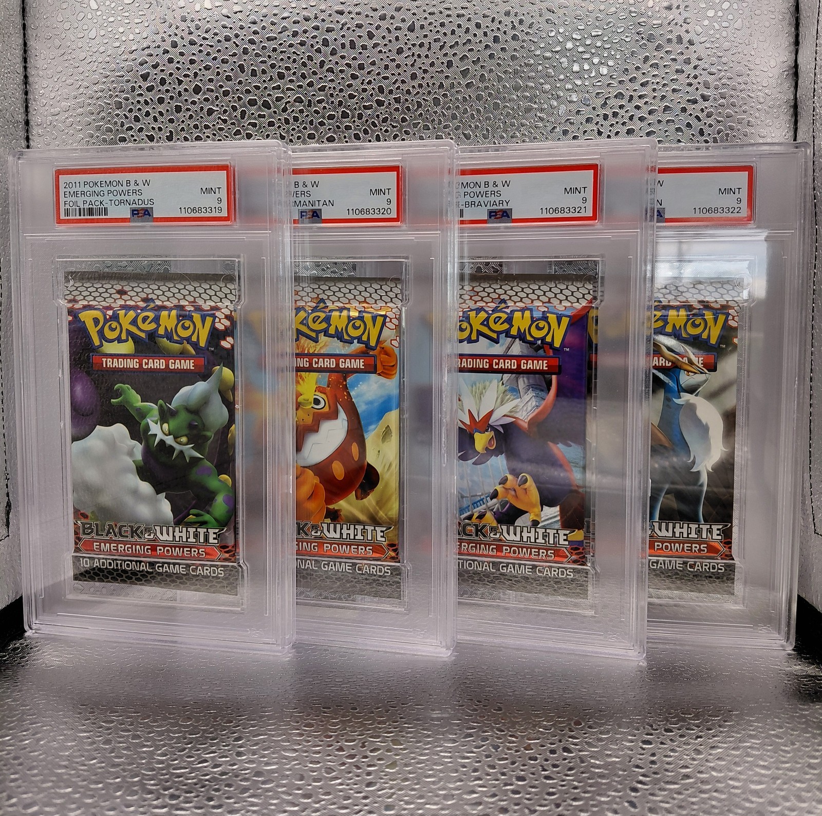 Pokémon Black & White Emerging Powers PSA 9 Booster Pack Sequential Set Pokémon Black & White Emerging Powers PSA 9 Booster Pack Sequential Set
