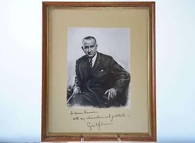 Texas Ranger Chief Homer Garrison Jr(1901-1968) LBJ Signed Portrait Lyndon Baine Texas Ranger Chief Homer Garrison Jr(1901-1968) LBJ Signed Portrait Lyndon Baine