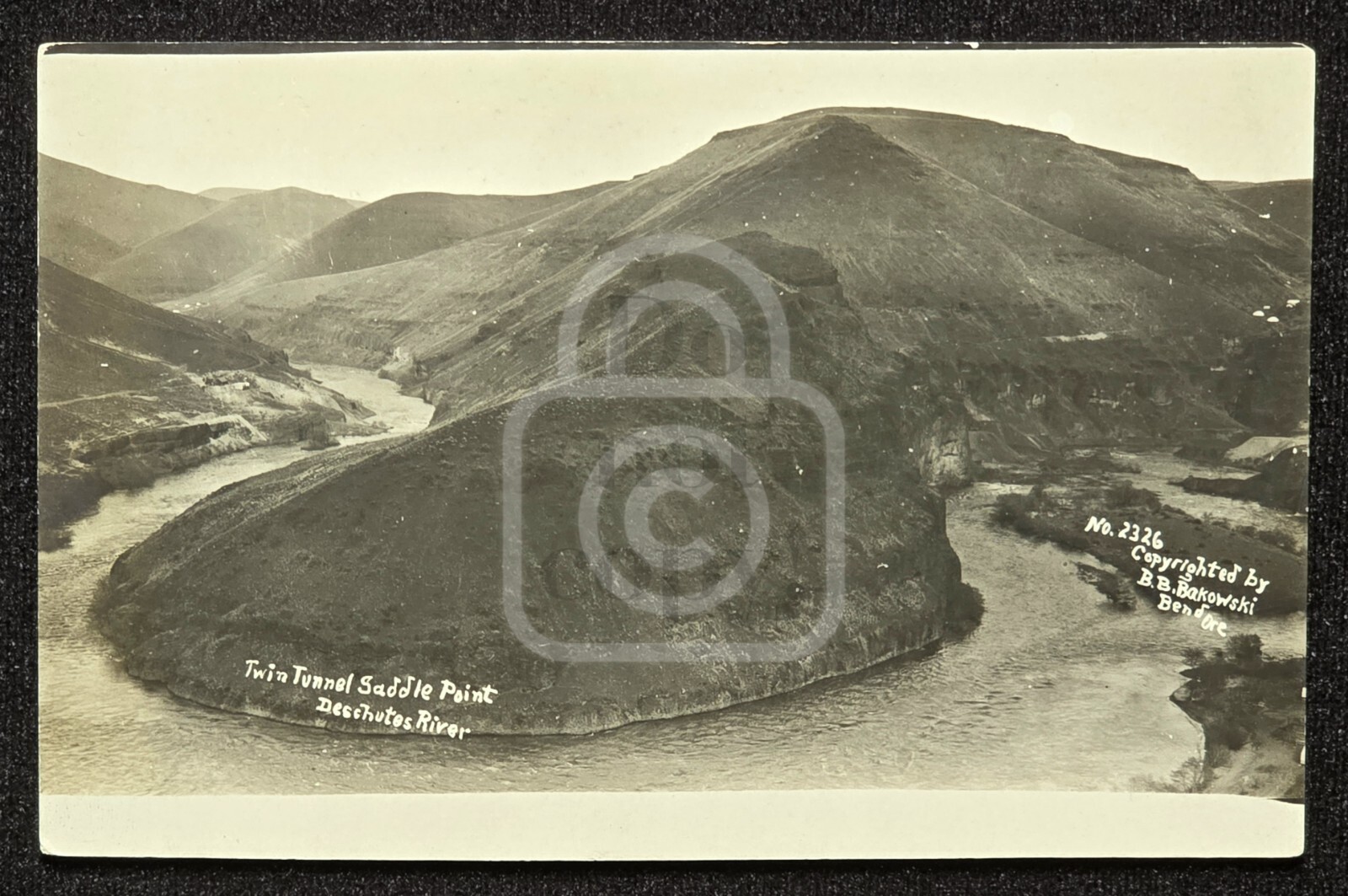 Early B. B. Bakowski RPPC Twin Tunnel, Oregon. C 1909 Deschutes County #2326 Early B. B. Bakowski RPPC Twin Tunnel, Oregon. C 1909 Deschutes County #2326