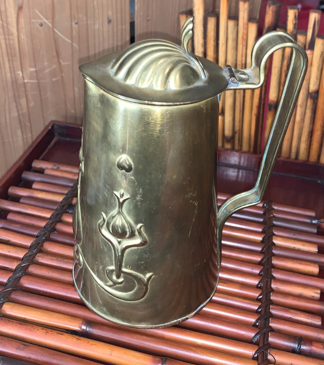 English•JS&S•1900-1905•Tankard•BRASS•ARTS&CRAFTS•Antique RARE• English•JS&S•1900-1905•Tankard•BRASS•ARTS&CRAFTS•Antique RARE•