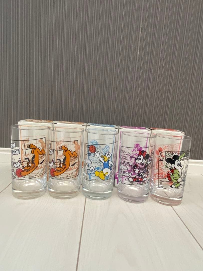 Retro Kirin Lemon Disney Glass Cup Retro Kirin Lemon Disney Glass Cup