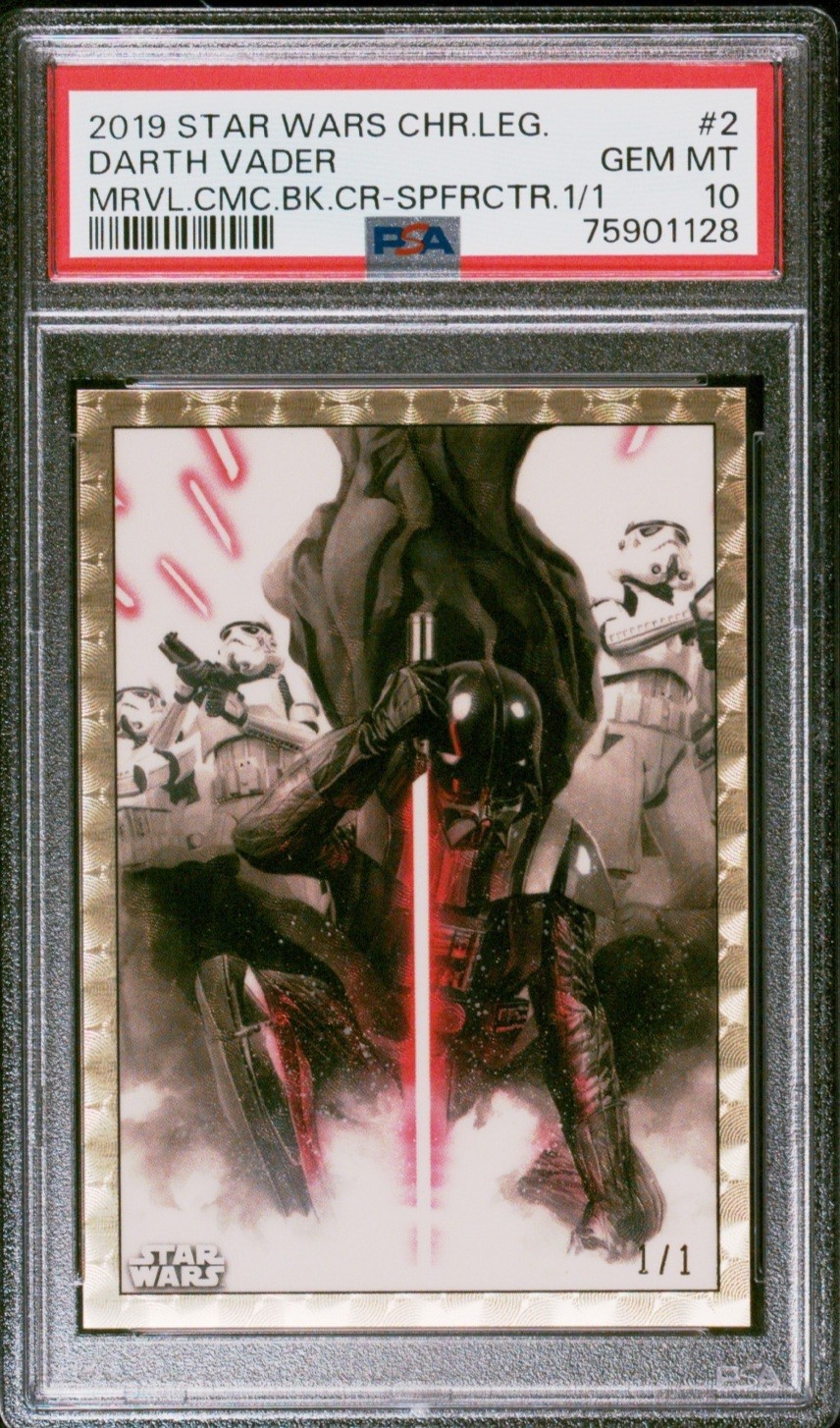 2019 Star Wars Chrome Legacy Darth Vadar Marvel Comic Book Superfractor PSA 10 2019 Star Wars Chrome Legacy Darth Vadar Marvel Comic Book Superfractor PSA 10