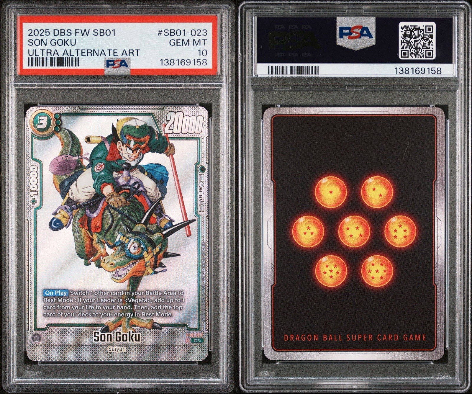 2025 DRAGON BALL SUPER FUSION WORLD MANGA 01 SB01-023 SON GOKU ULTRA - PSA 10 2025 DRAGON BALL SUPER FUSION WORLD MANGA 01 SB01-023 SON GOKU ULTRA - PSA 10