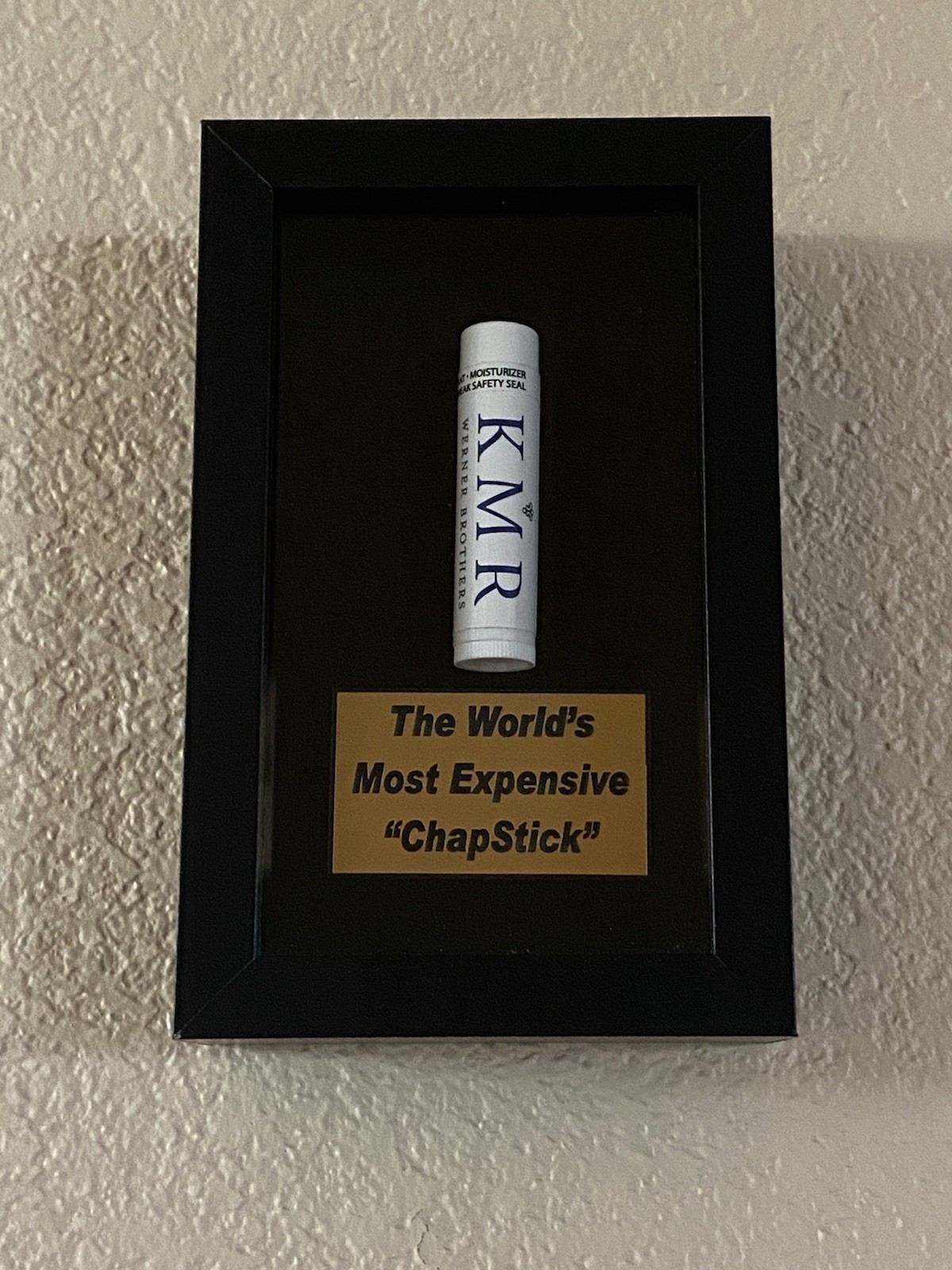 World’s Most Expensive ChapStick KMR Framed Rare Collectible Investment