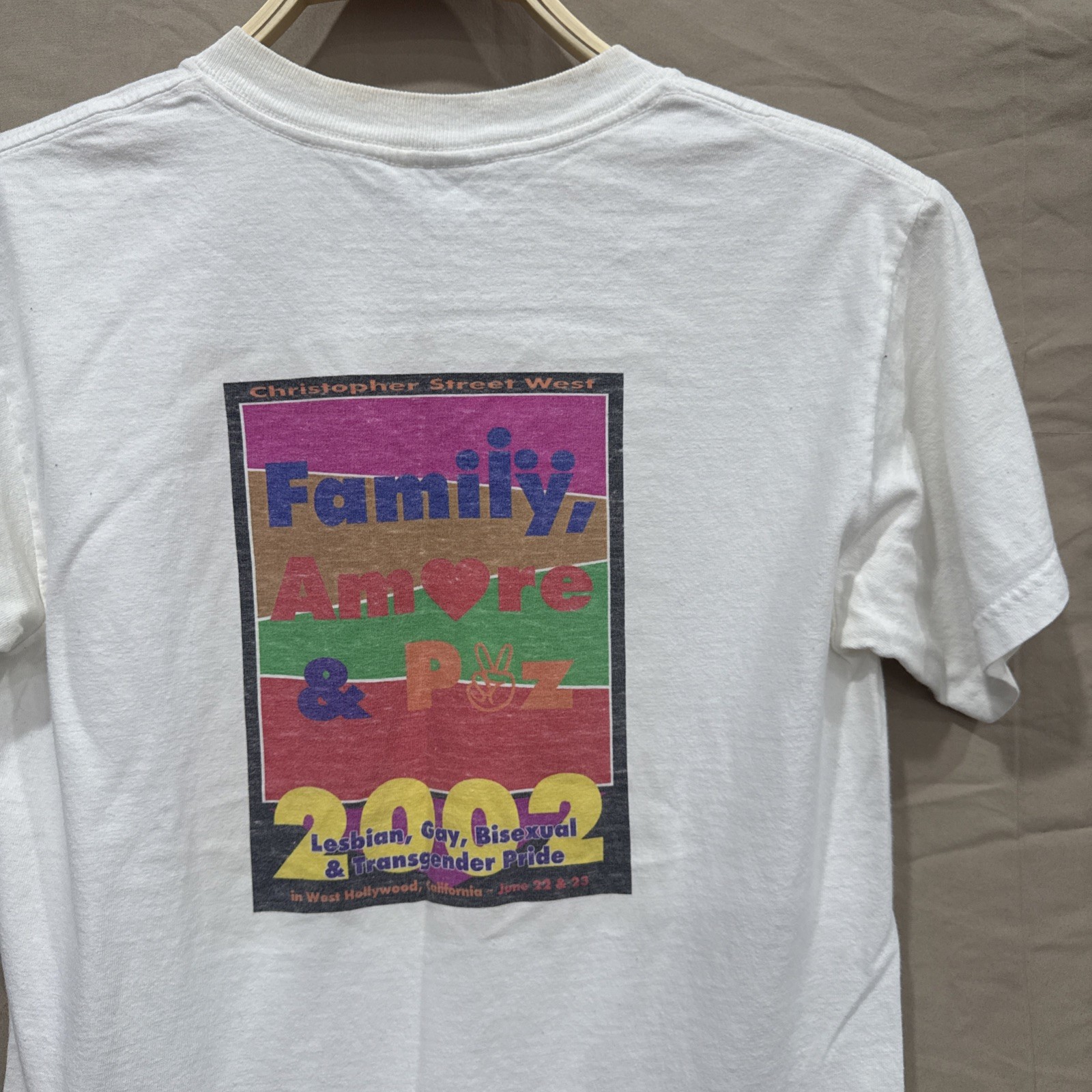 Christopher Street Gay Pride Parade Shirt 2002 Liberation Day Lesbian Trans Rare