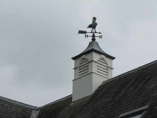 Photo A2 A weather vane in Melrose Melrose\/NT5434 A puffed-up cockerel c2014 Photo A2 A weather vane in Melrose Melrose\/NT5434 A puffed-up cockerel c2014