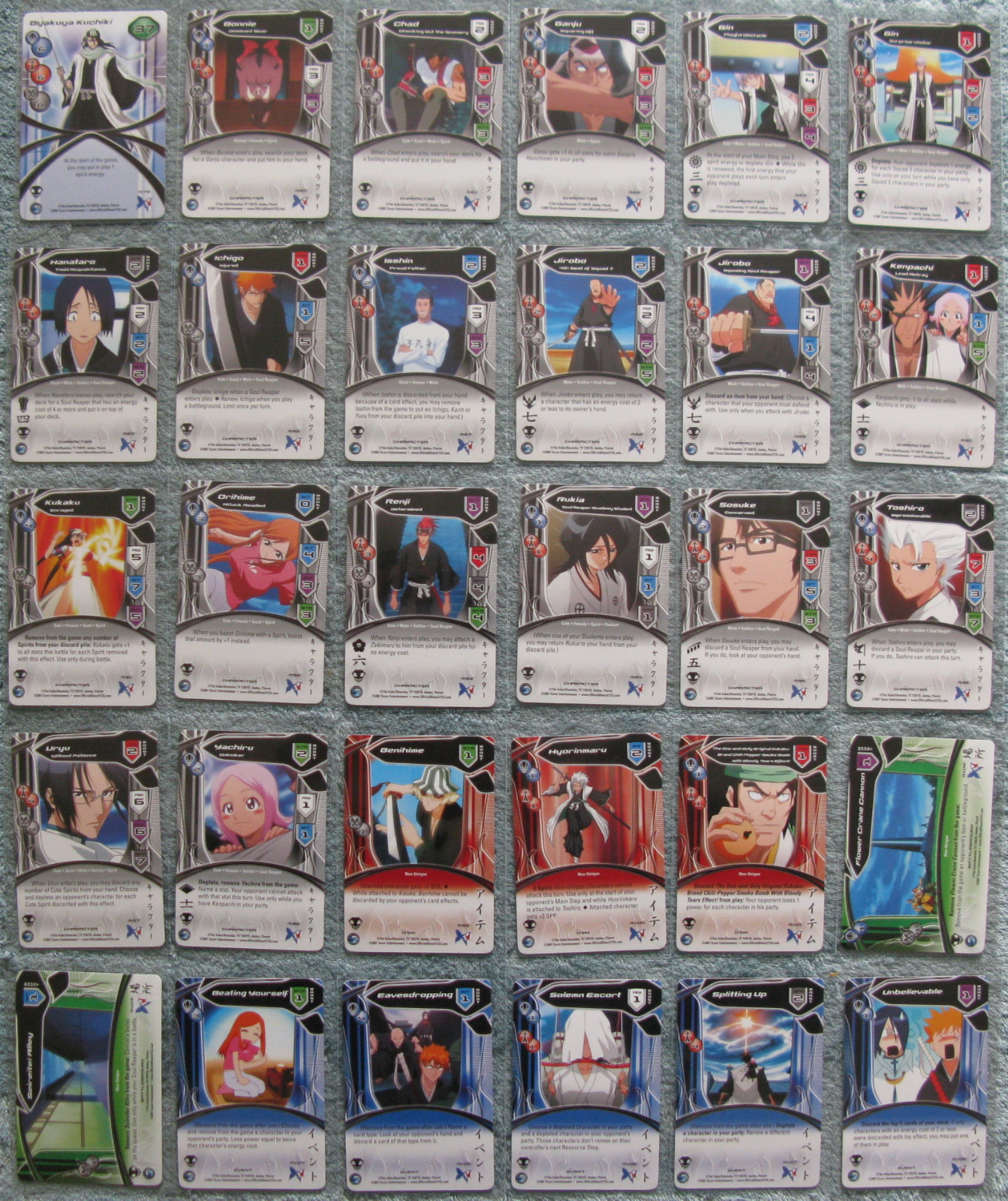 Bleach TCG Soul Society Rare & Ultra Rare Cards