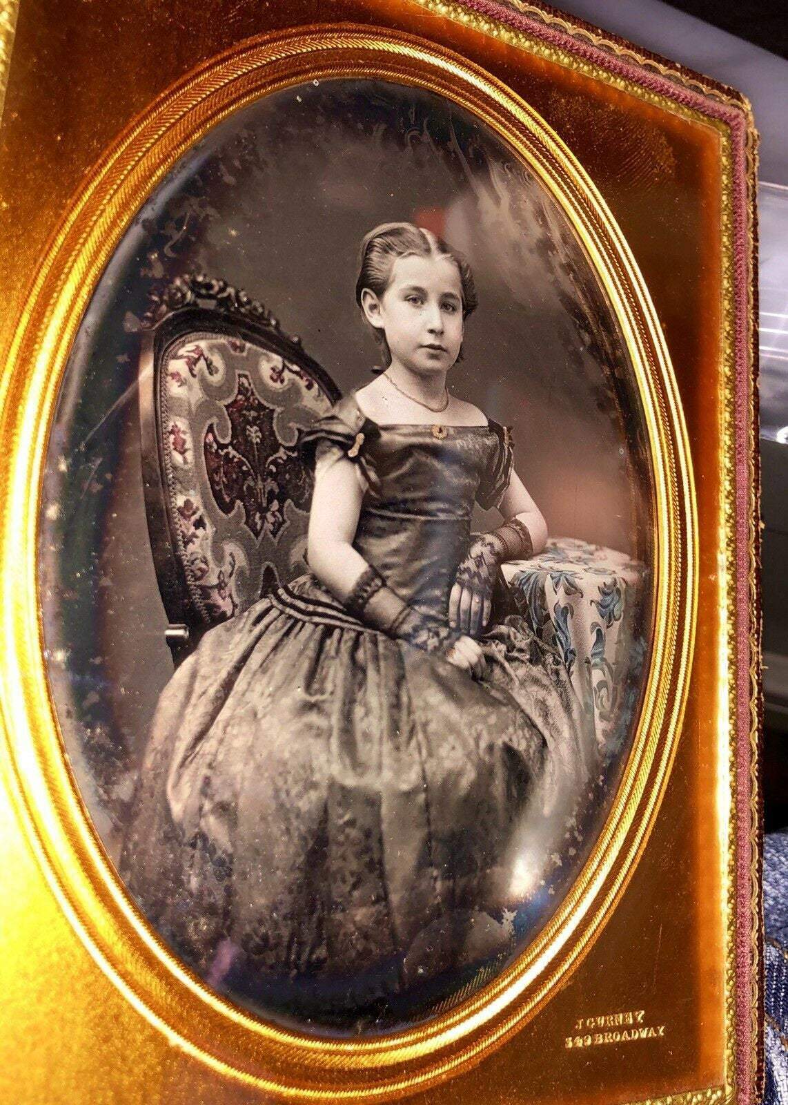 J GURNEY Beautiful Half Plate Daguerreotype Photo Little Girl Rare Antique 1850s J GURNEY Beautiful Half Plate Daguerreotype Photo Little Girl Rare Antique 1850s
