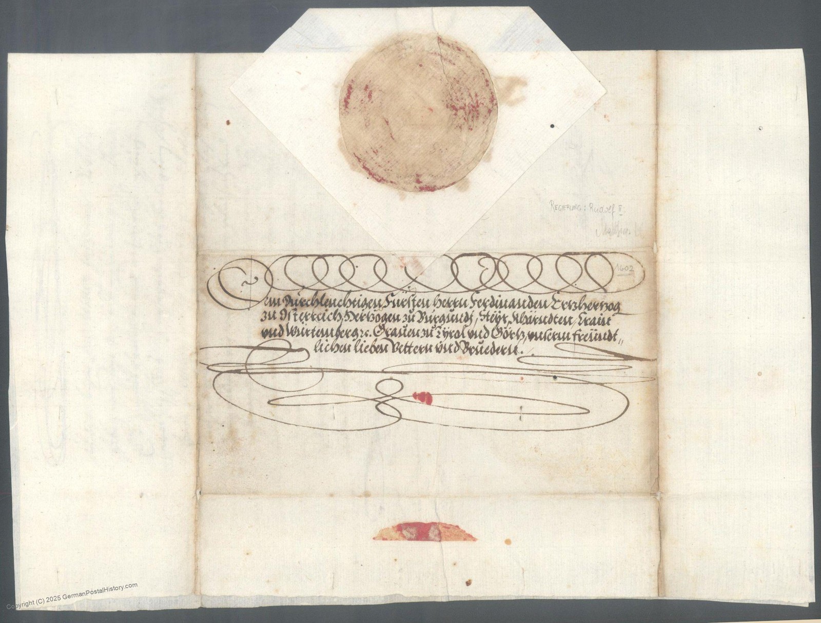 Austria 1602 (future) Matthias Kaiser to Brother Emperor Rudolf II Autogr 115374 Austria 1602 (future) Matthias Kaiser to Brother Emperor Rudolf II Autogr 115374