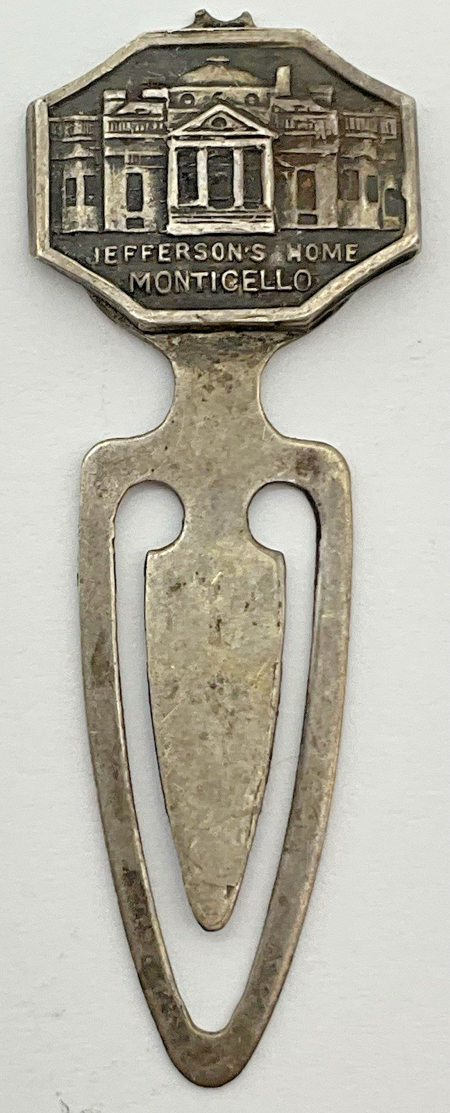 Sterling Silver Jefferson Home Monticello Bookmark Sterling Silver Jefferson Home Monticello Bookmark