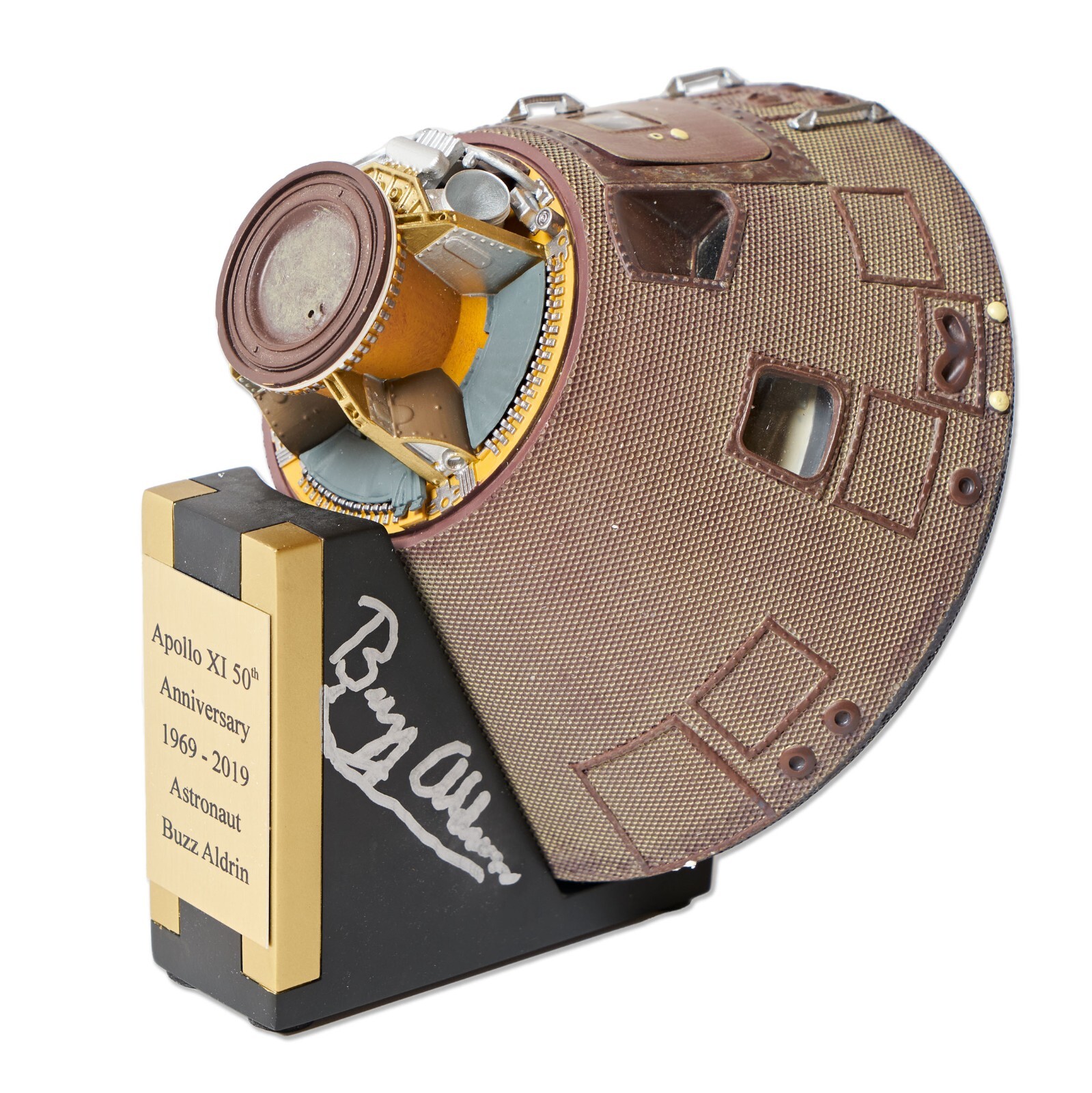 Buzz Aldrin Signed Apollo 11 Command Module Model With Buzz Aldrin's COA