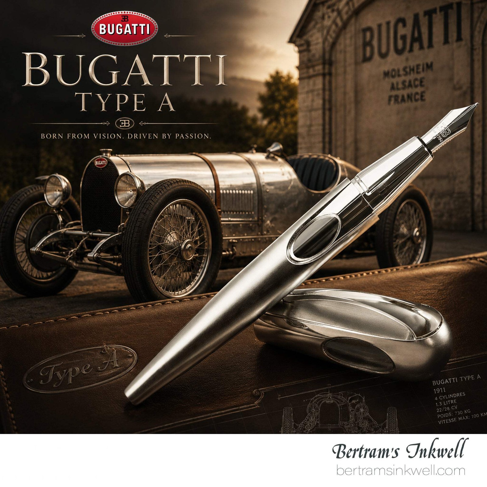 Ferrari da Varese Bugatti Type A Limited Edition Fountain Pen, 2010