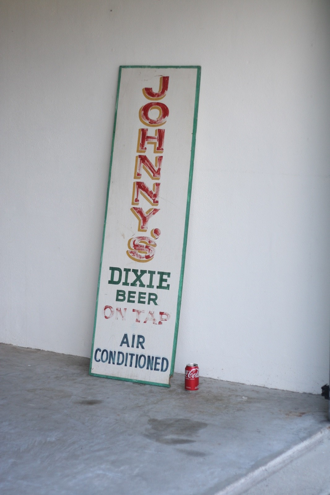 Johnny's Dixie Beer / Bar Sign - New Orleans Algiers Point 1970's - 80's Johnny's Dixie Beer / Bar Sign - New Orleans Algiers Point 1970's - 80's