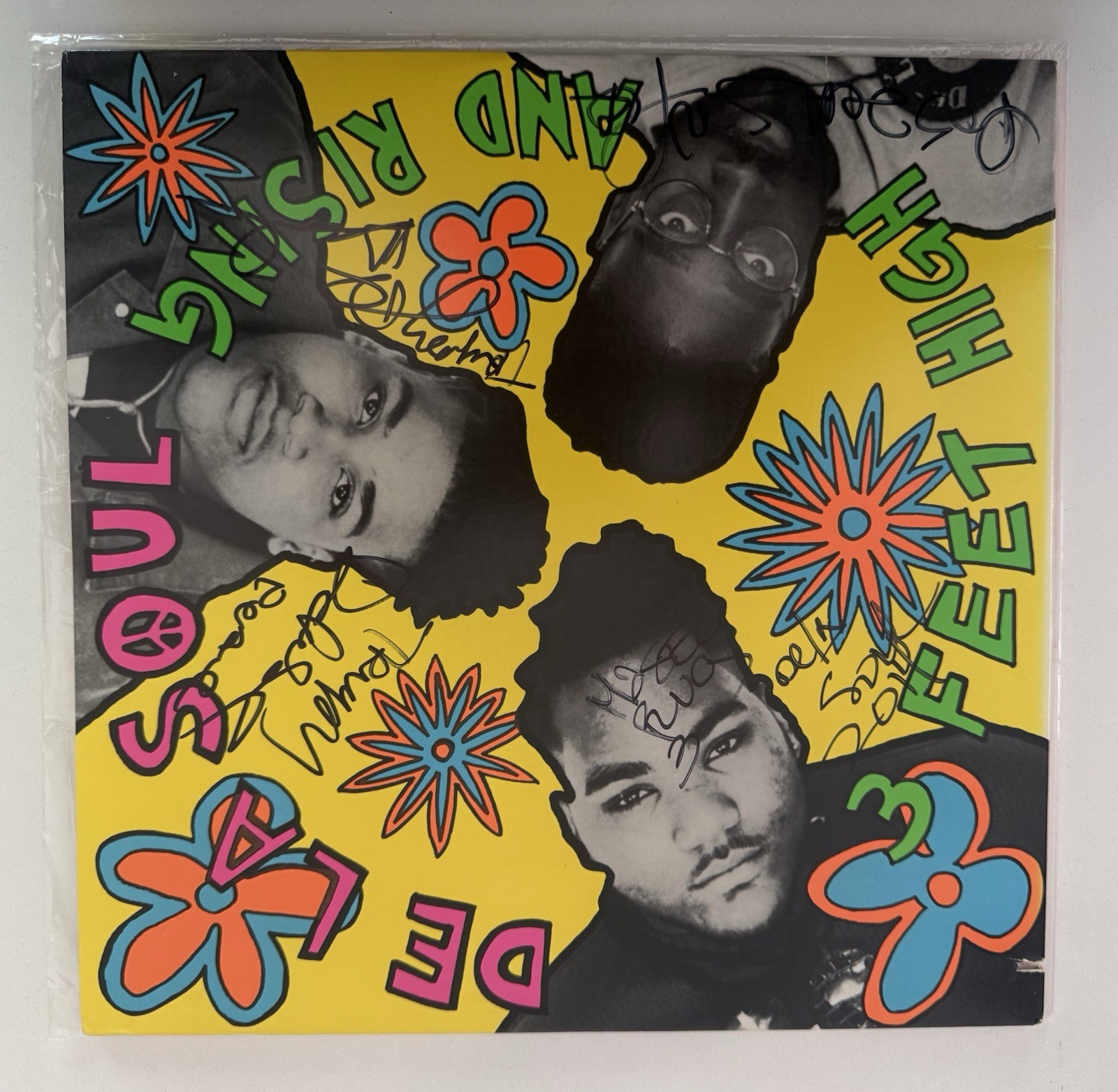 Signed DE LA SOUL By All Three Members 3 Feet High And Rising 12 Signed DE LA SOUL By All Three Members 3 Feet High And Rising 12